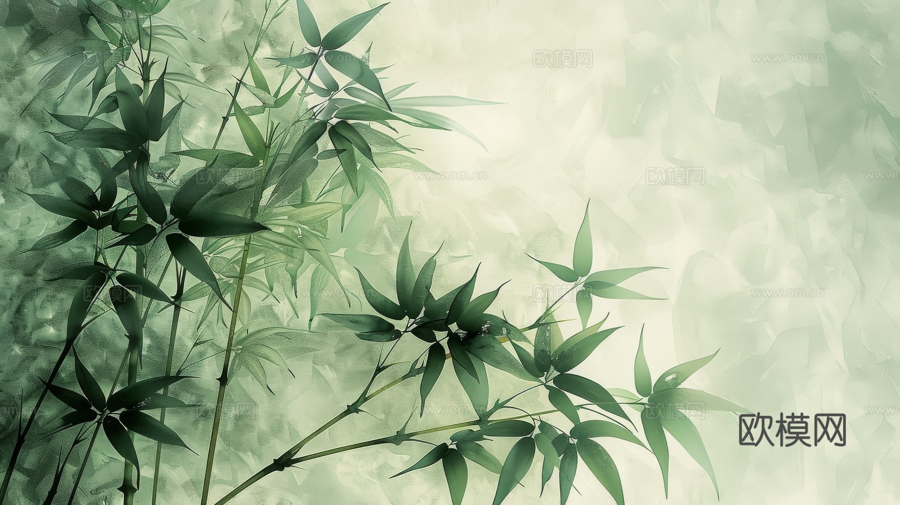 中式竹子竹林壁纸壁画