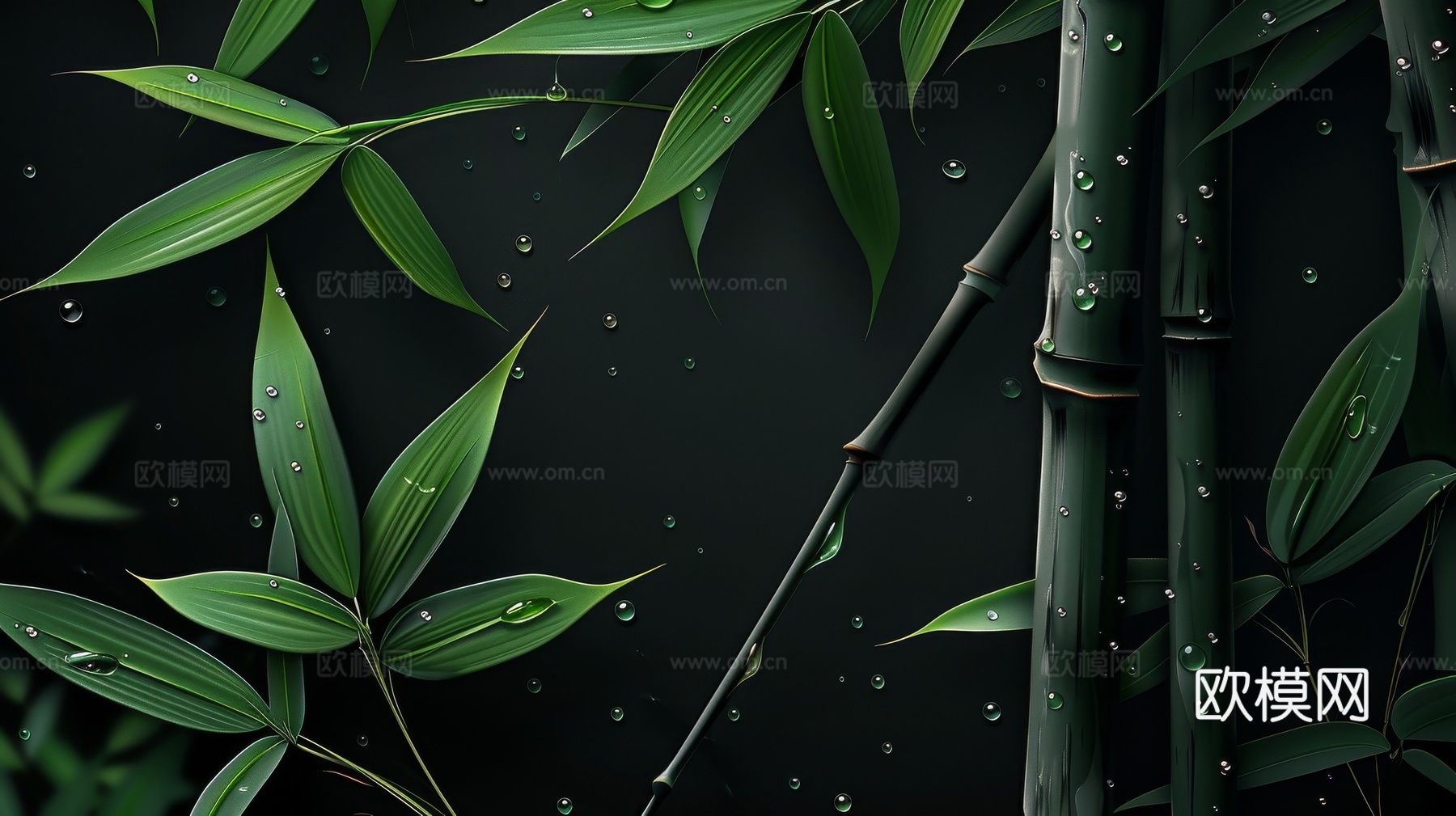 中式竹子竹林壁纸壁画