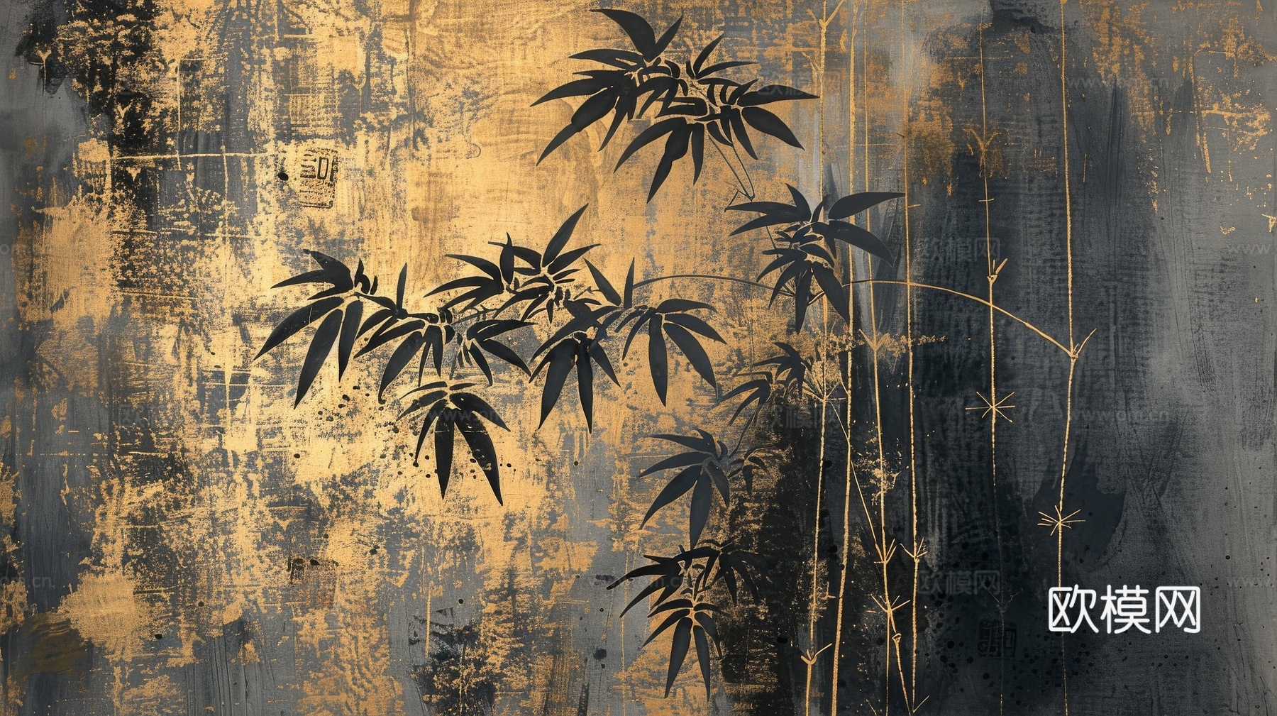 中式竹子竹林壁纸壁画