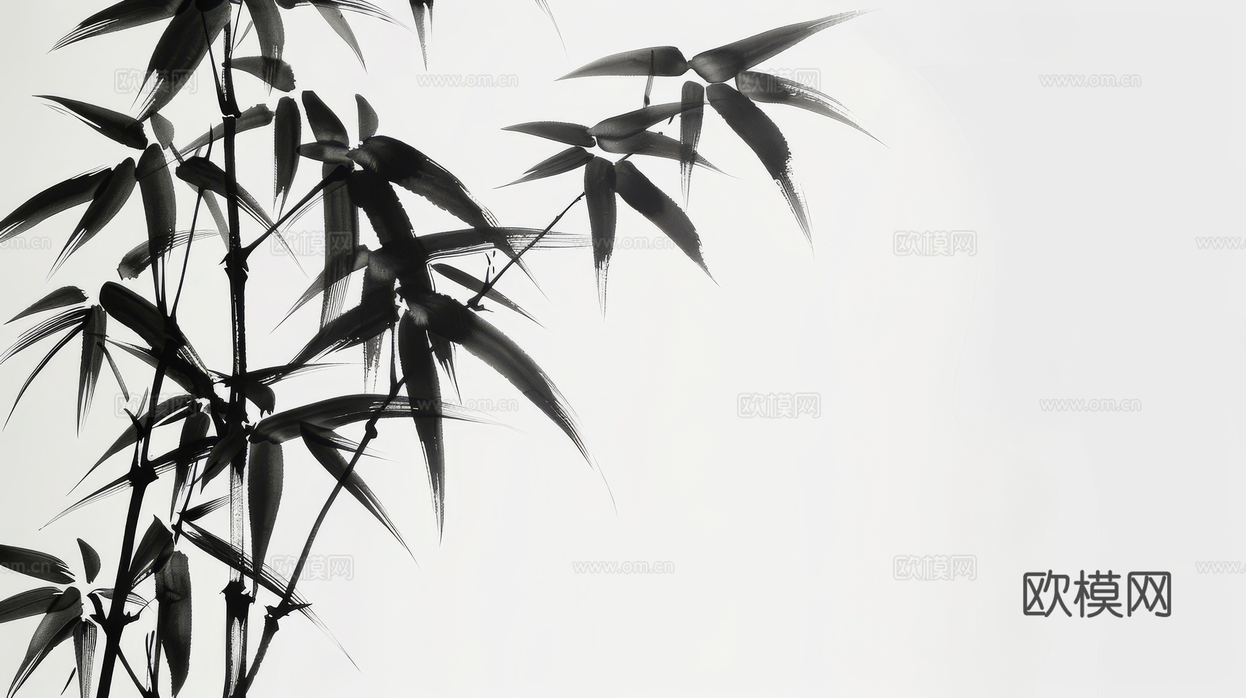中式竹子竹林壁纸壁画