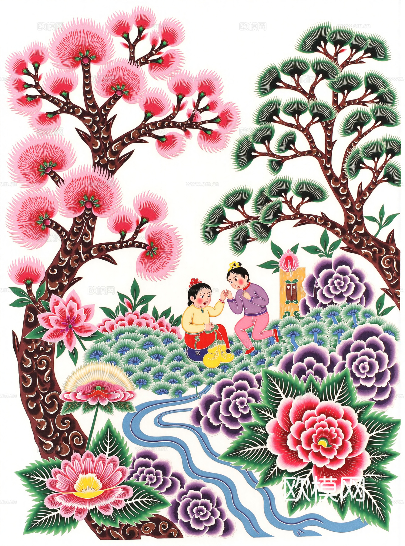 中国民俗画 年画 挂画