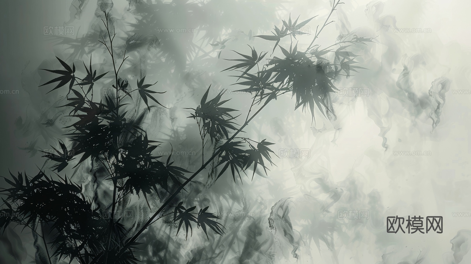 中式竹子竹林壁纸壁画