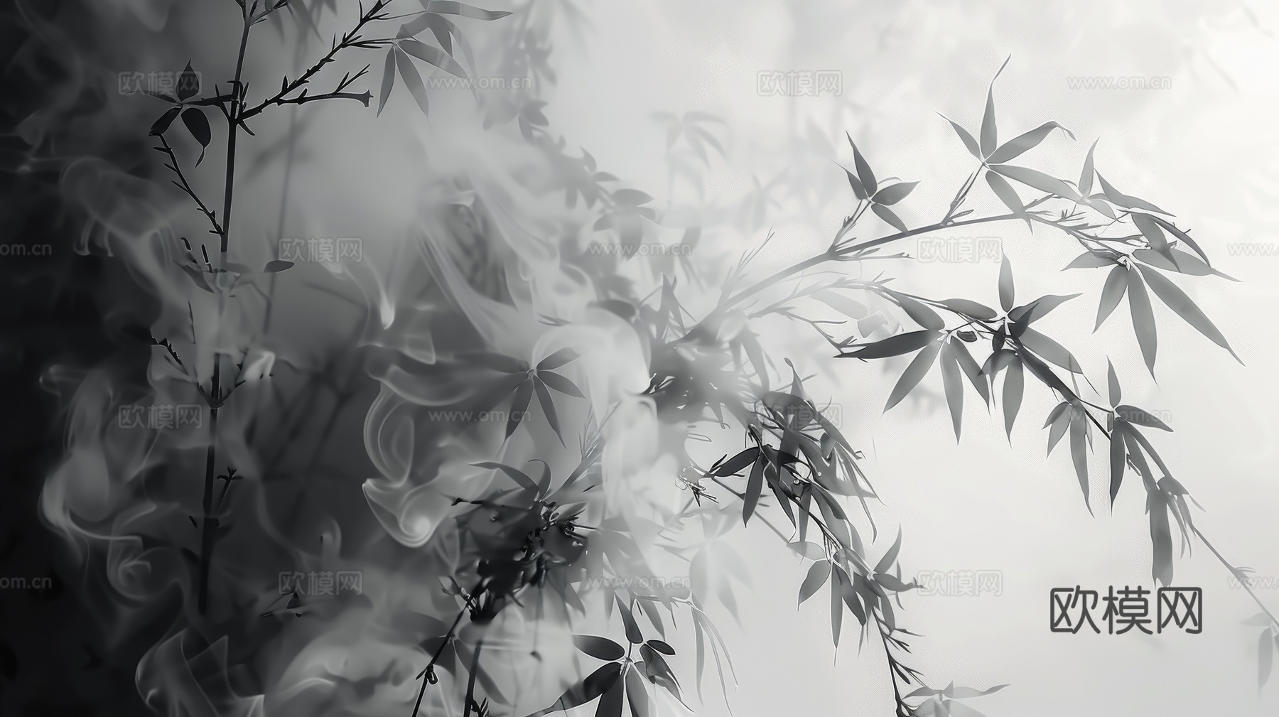 中式竹子竹林壁纸壁画