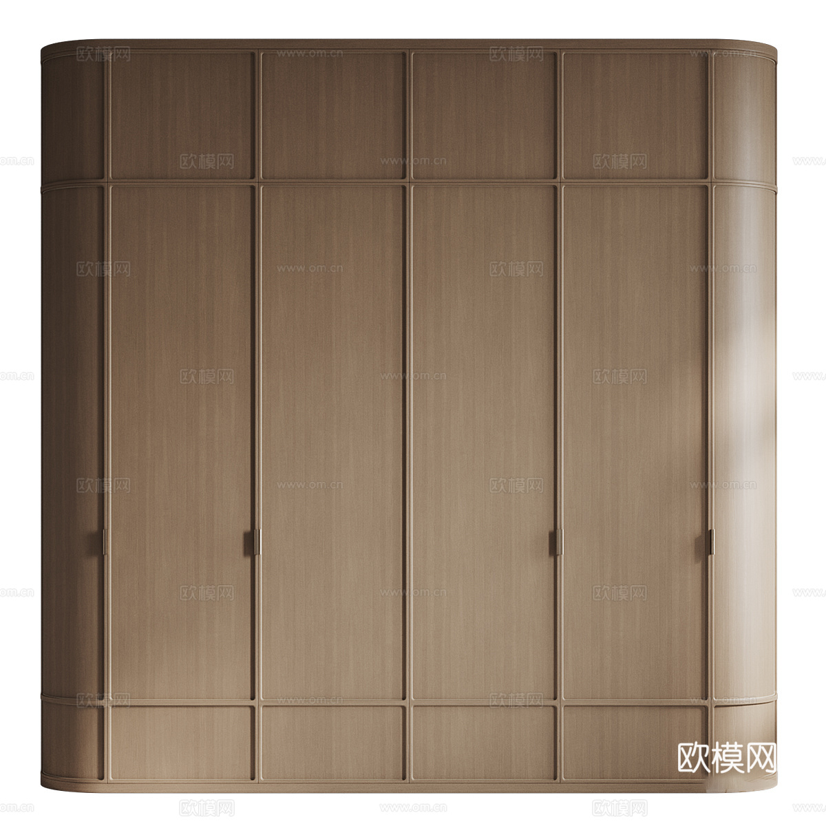 新中式侘寂开门衣柜3d模型