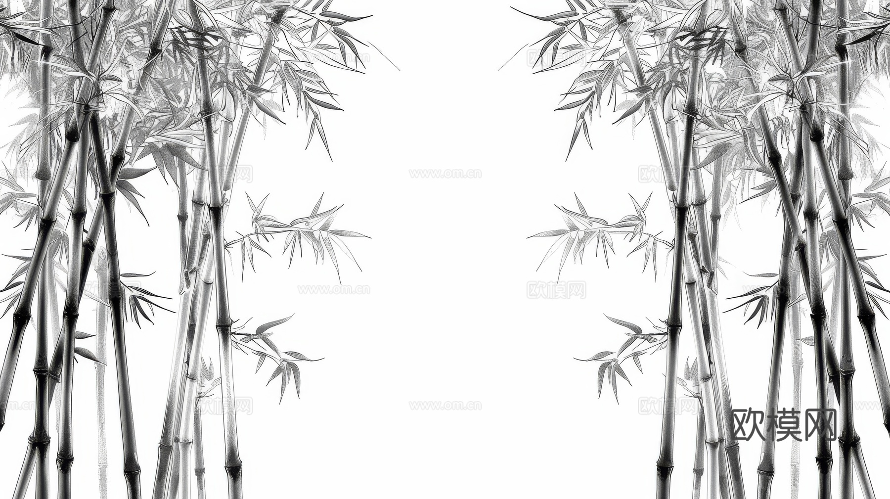 中式竹子竹林壁纸壁画