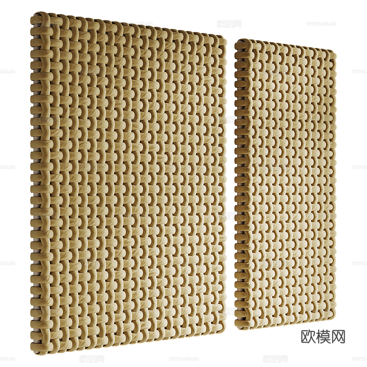 现代意式毯板3d模型