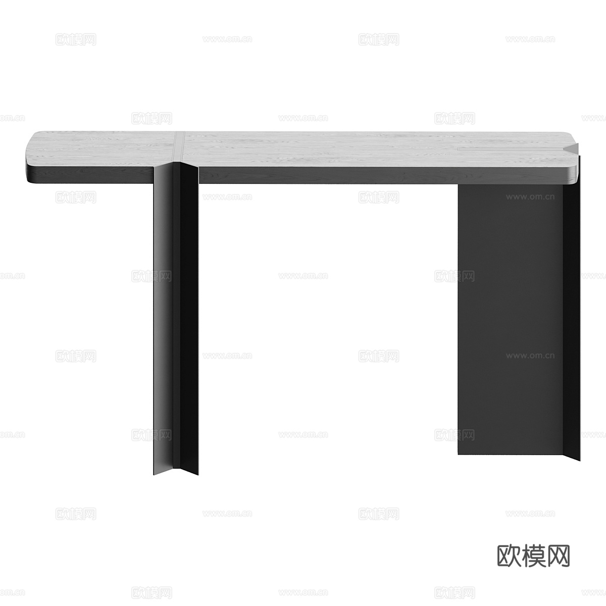 现代轻奢极简端景台3d模型