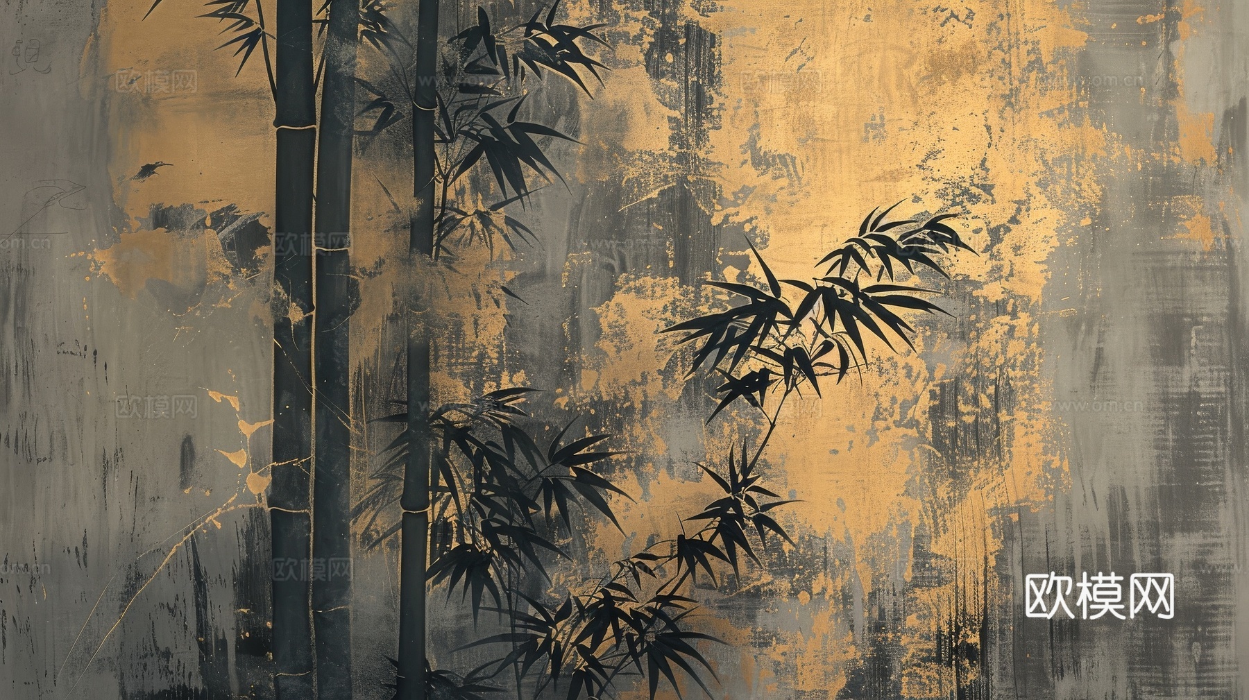 中式竹子竹林壁纸壁画
