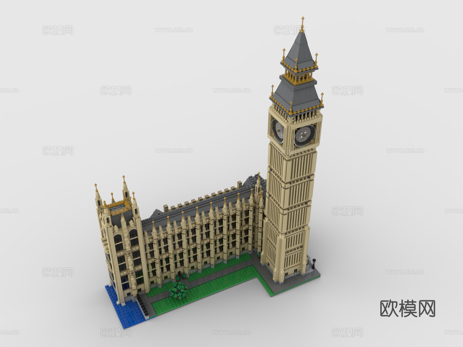 乐高 LEGO 玩具 积木 建筑 大本钟 big ben 伊3d模型