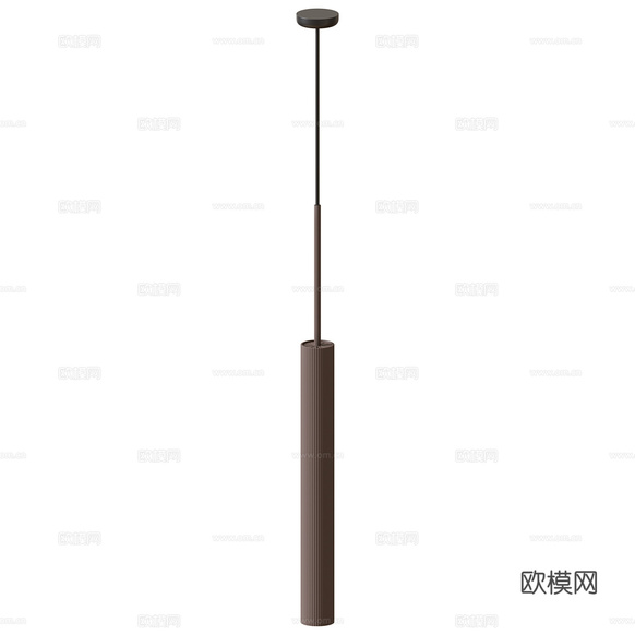 现代极简亚克力装饰小吊灯3d模型下载(渲染图2)
