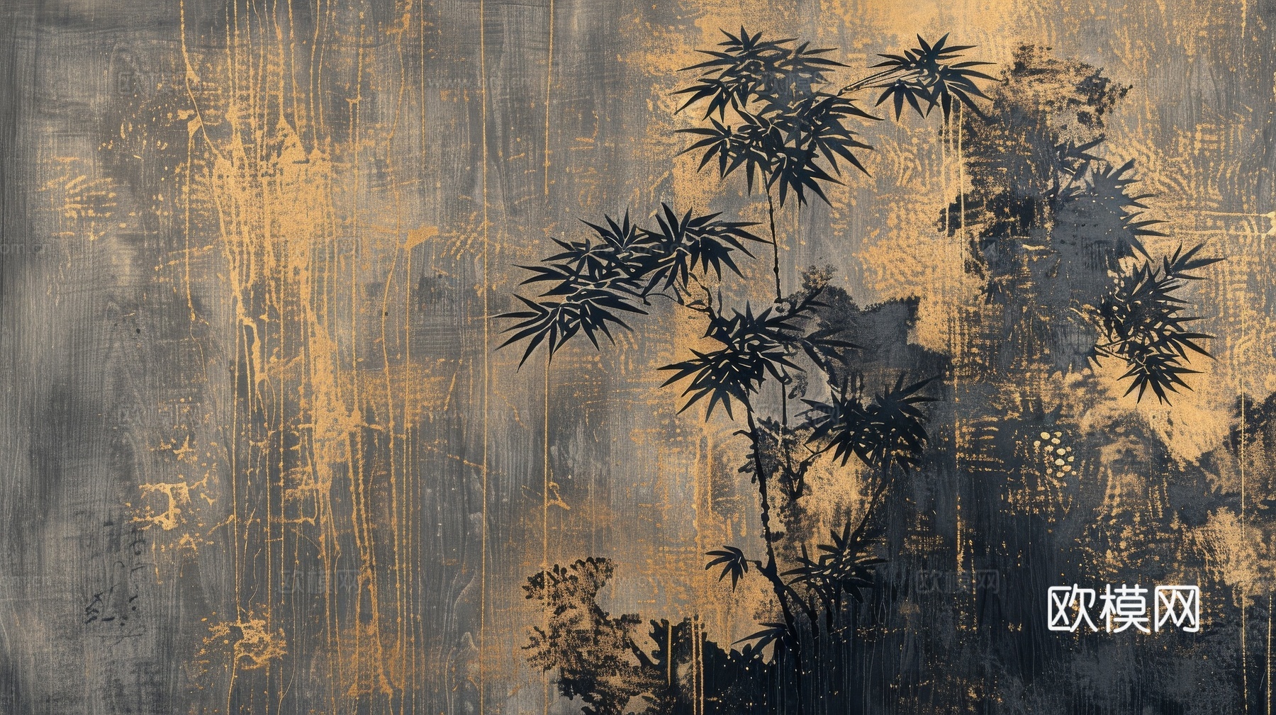中式竹子竹林壁纸壁画