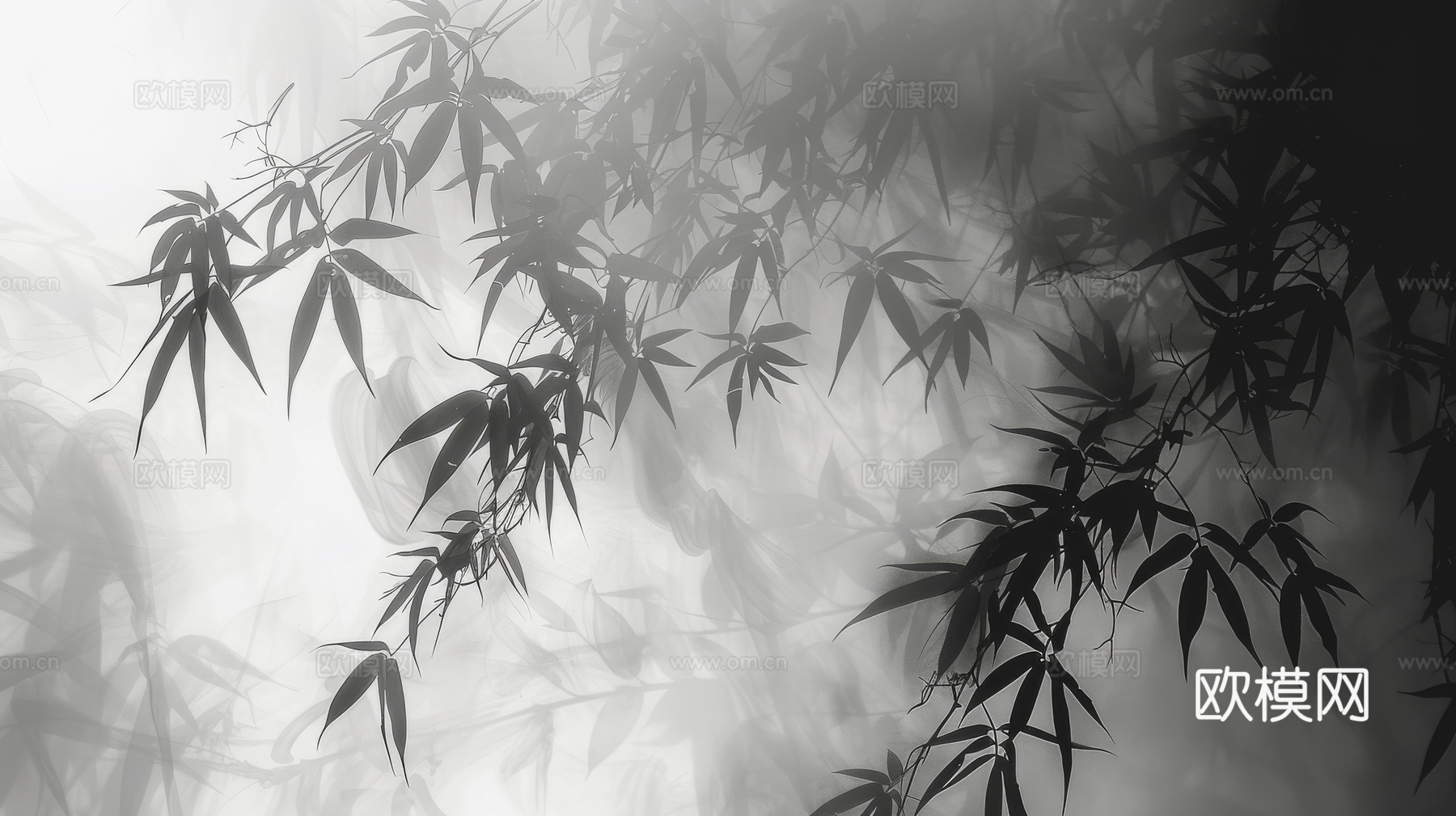 中式竹子竹林壁纸壁画