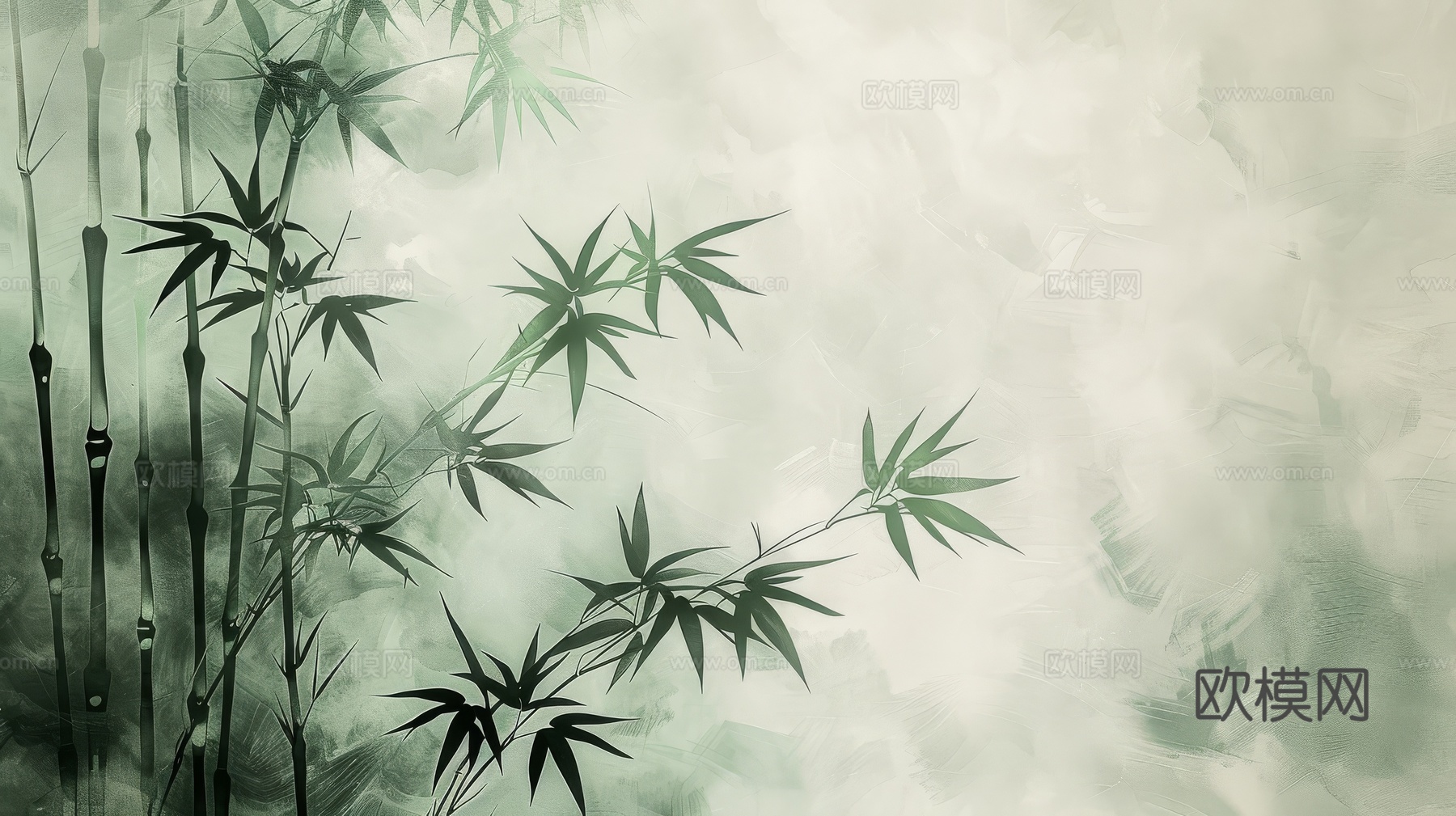 中式竹子竹林壁纸壁画