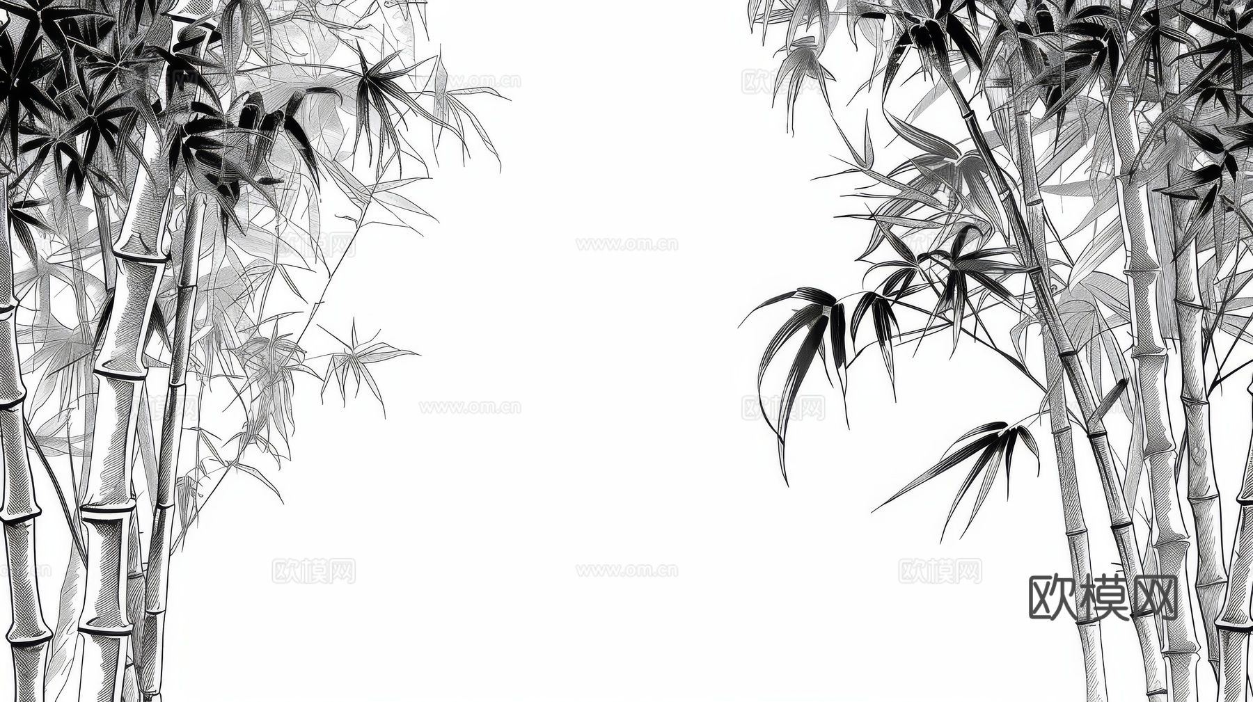 中式竹子竹林壁纸壁画