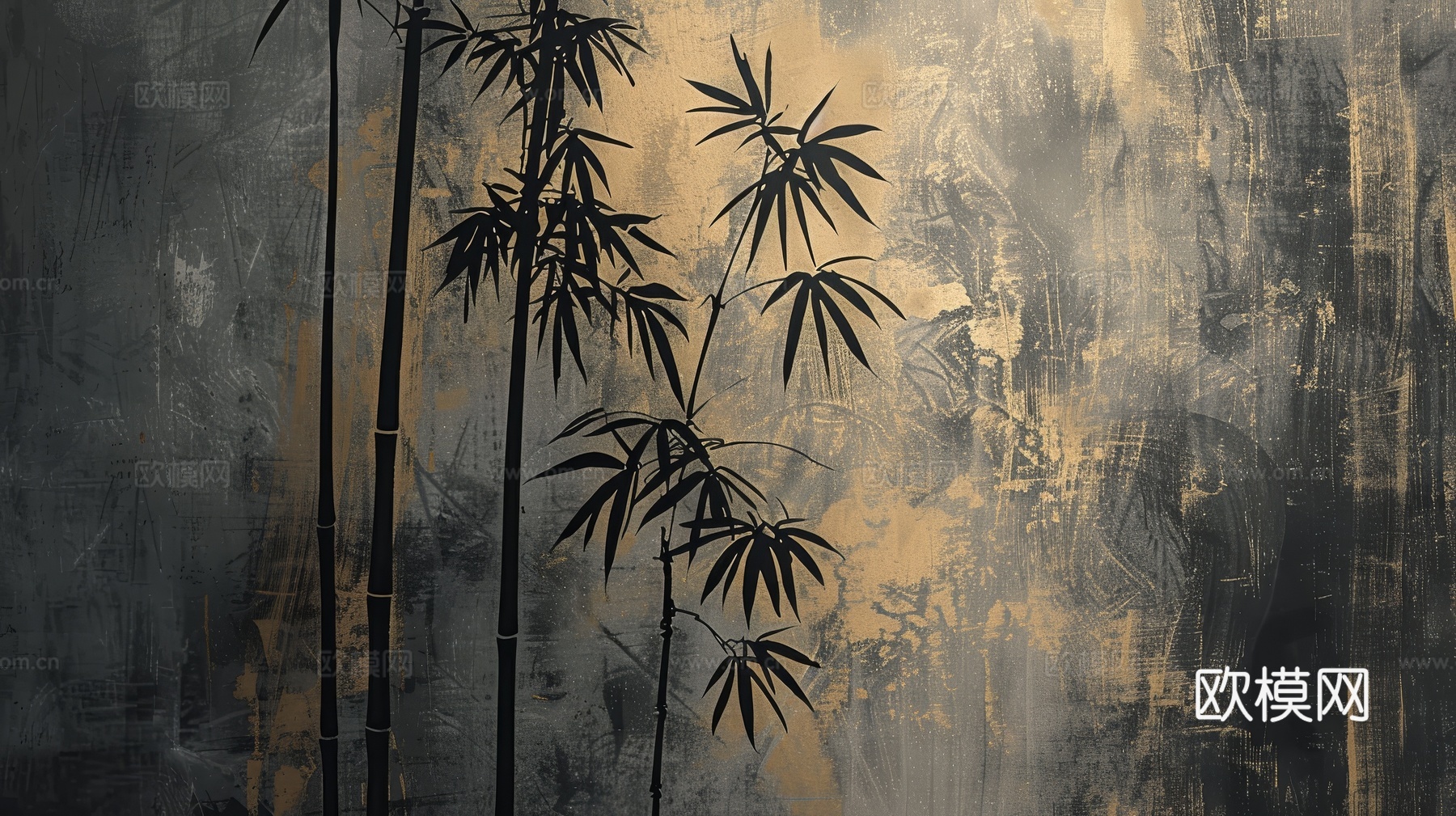 中式竹子竹林壁纸壁画