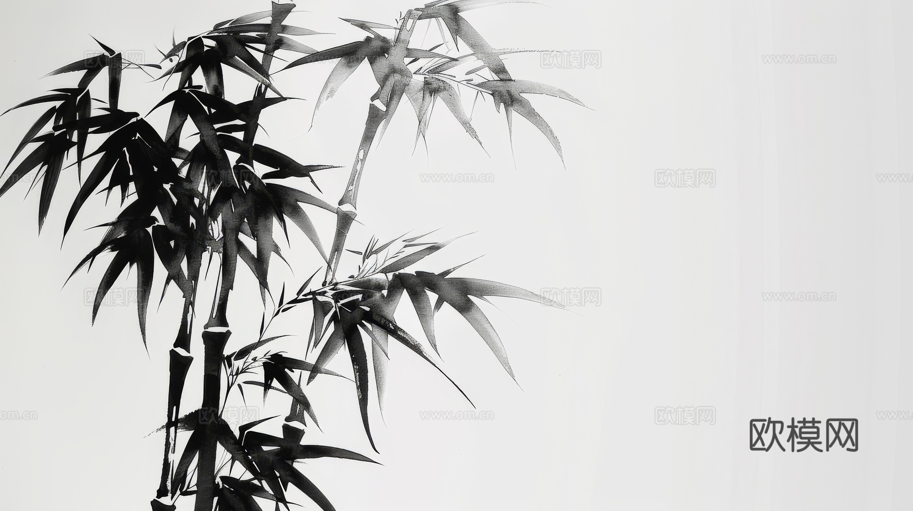 中式竹子竹林壁纸壁画