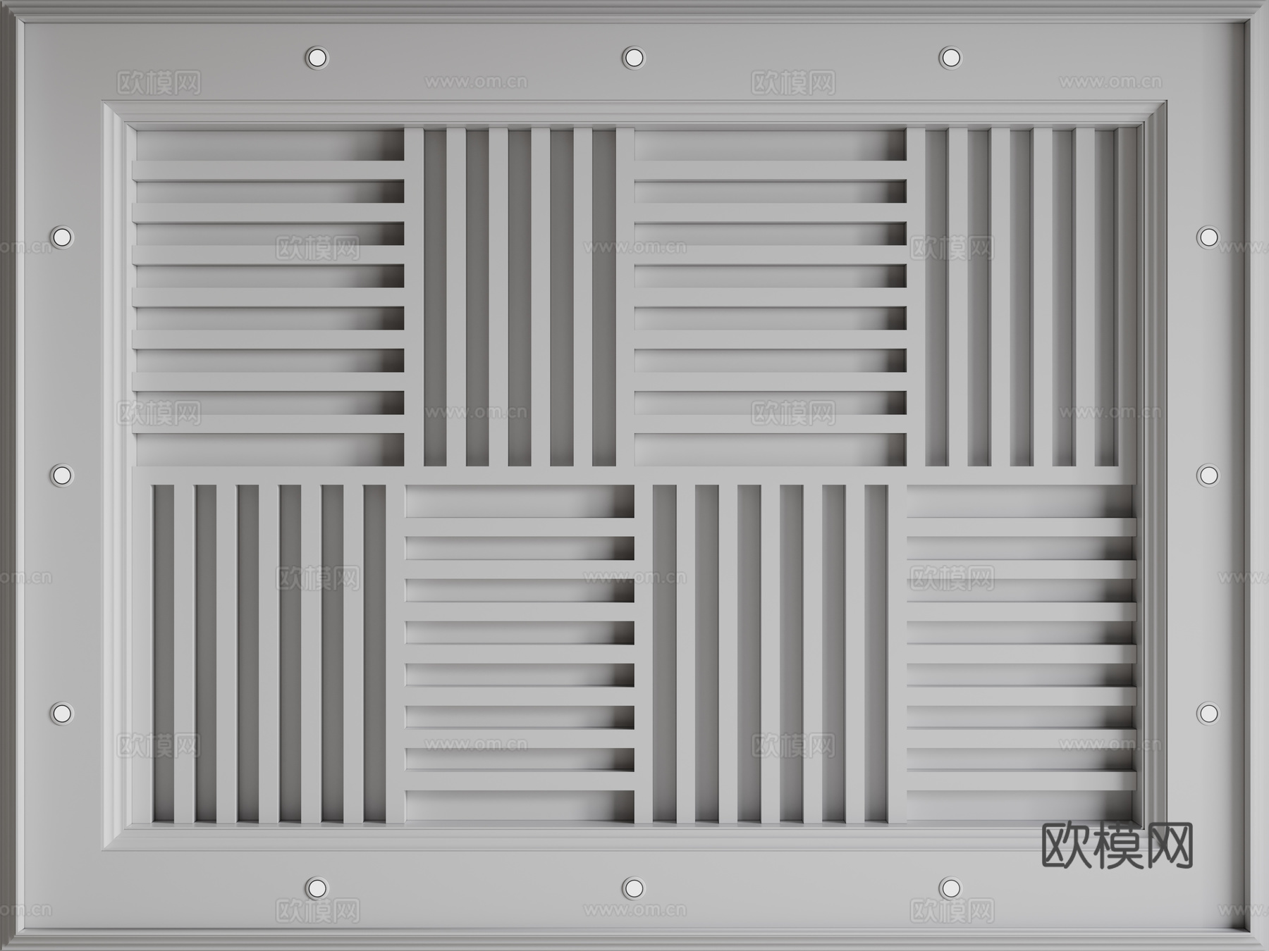 法式天花吊顶 石膏板吊顶 石膏线吊顶su模型下载（渲染图1）