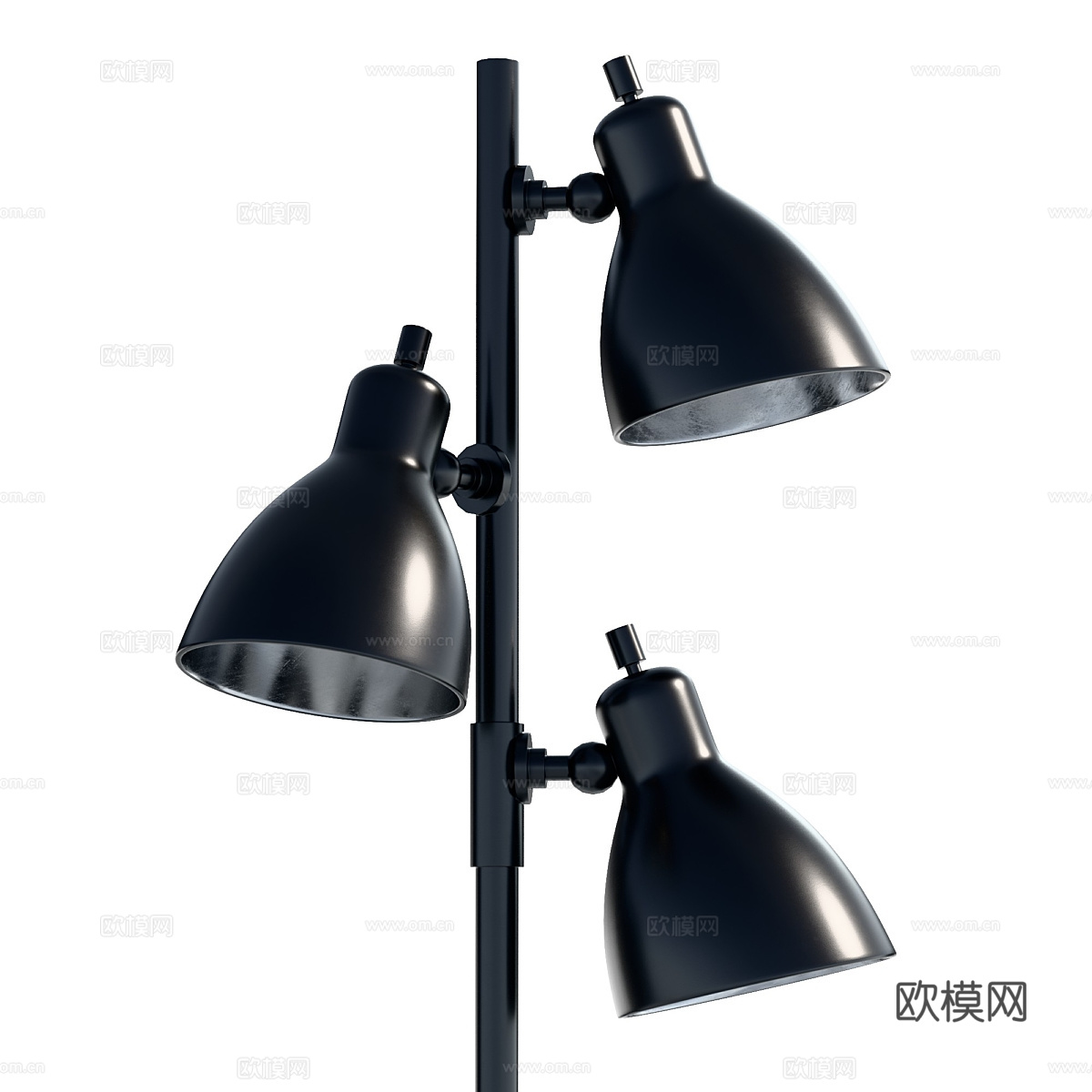 现代意式金属落地灯3d模型