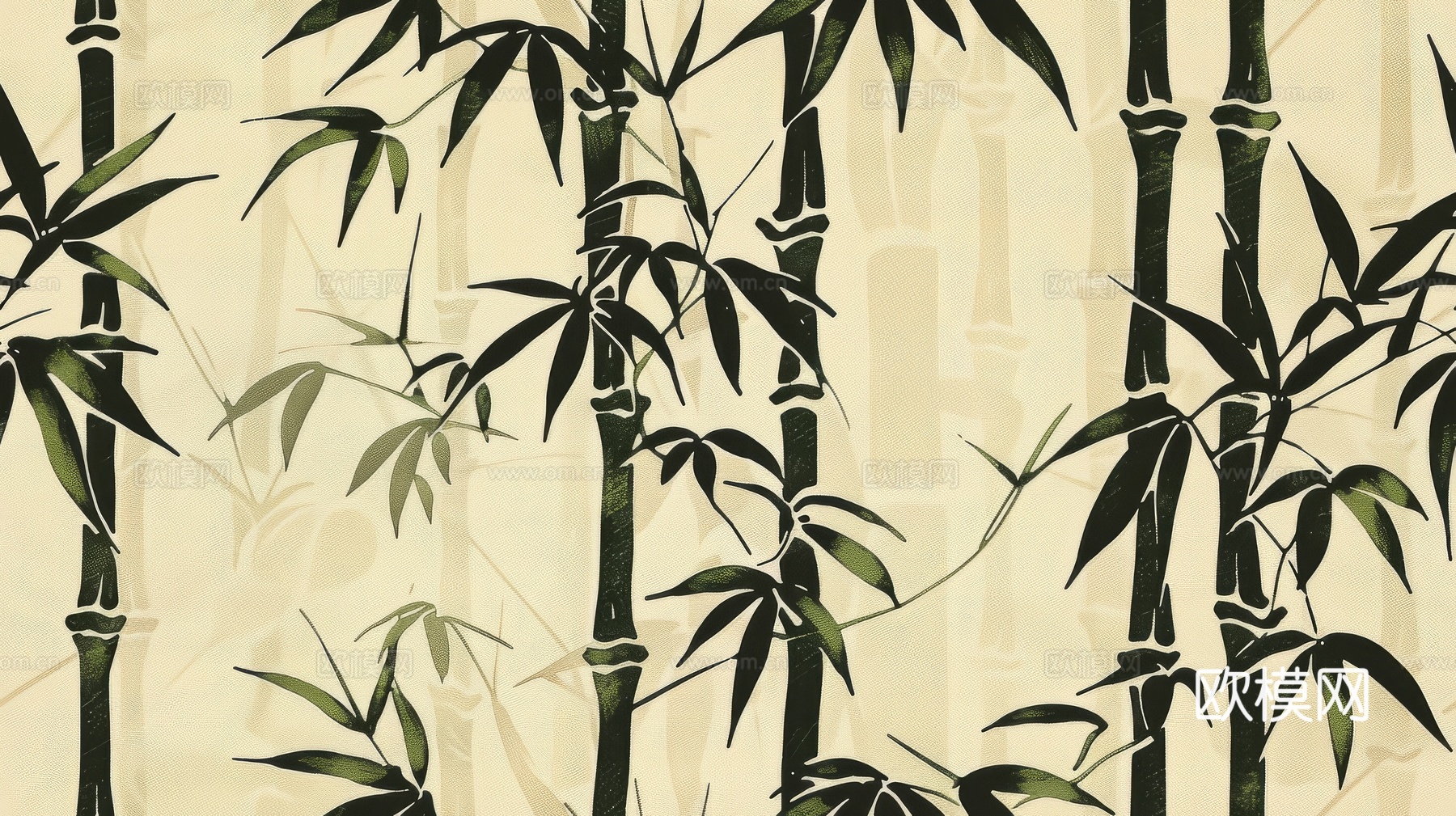 中式竹子竹林壁纸壁画