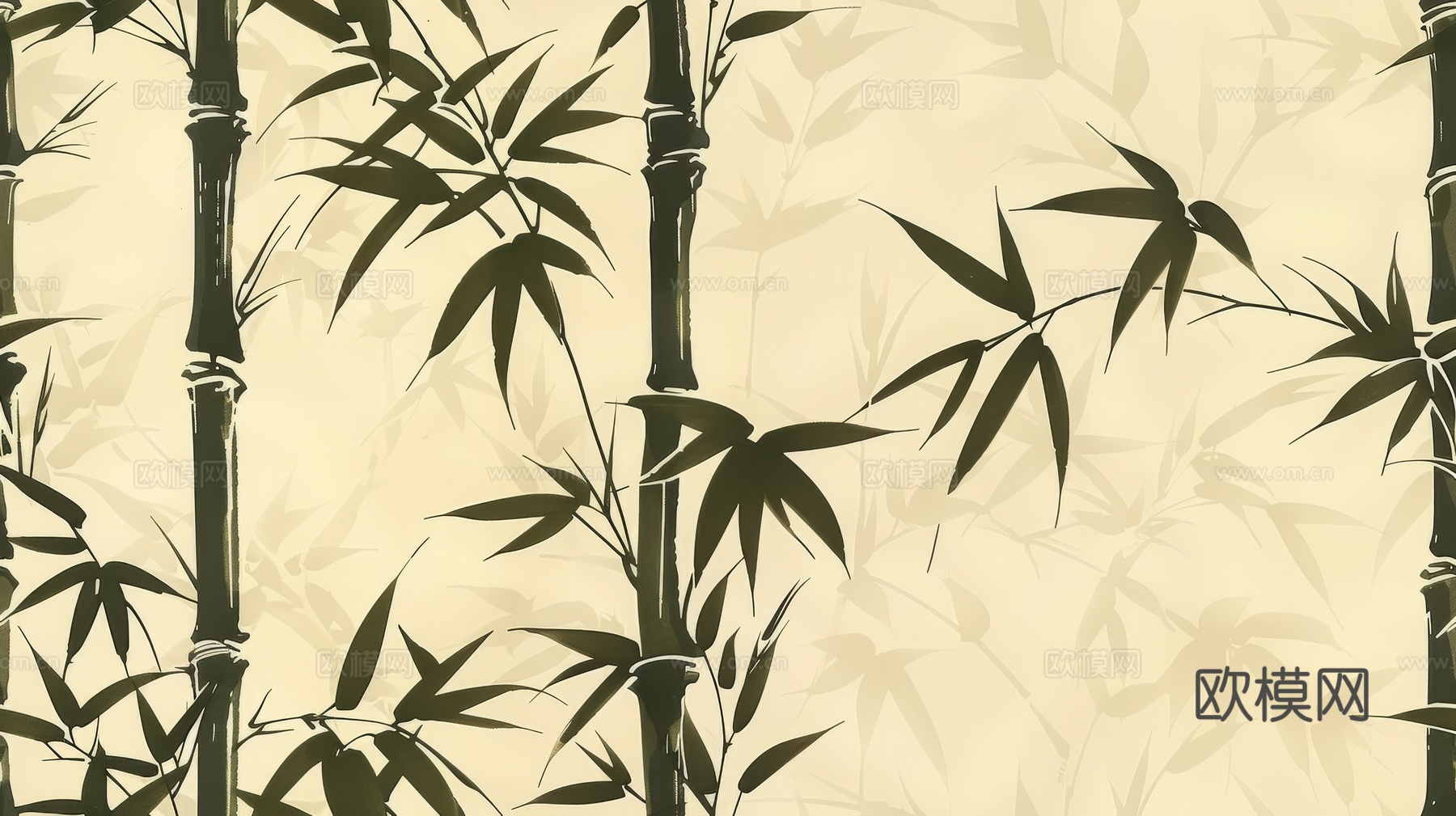中式竹子竹林壁纸壁画