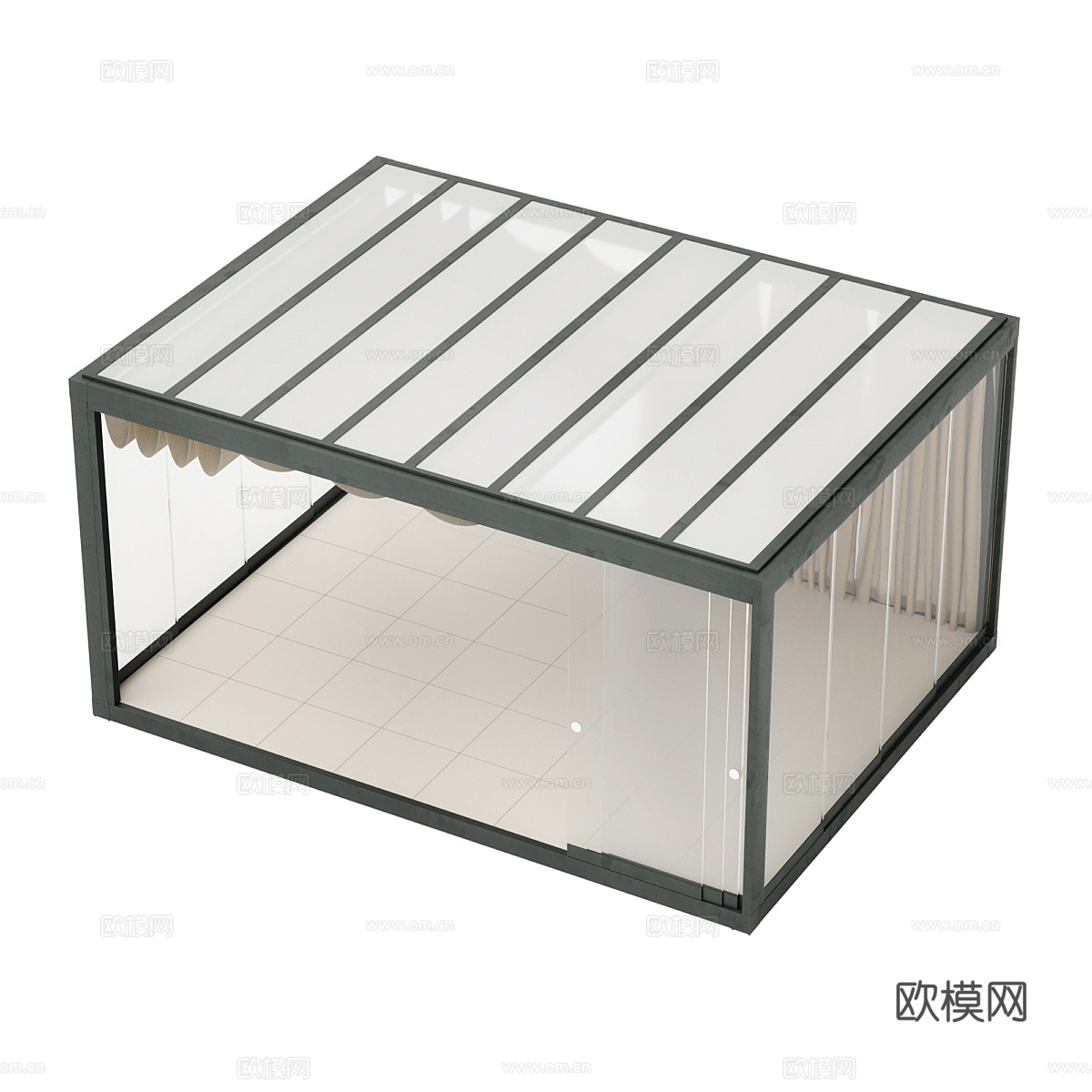 现代庭院凉亭3d模型