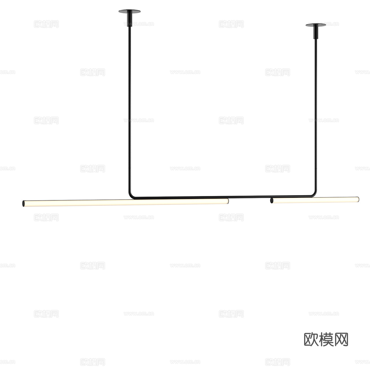 Marset 极简吊灯 长条吊灯 LED吊灯  装饰吊灯3d模型