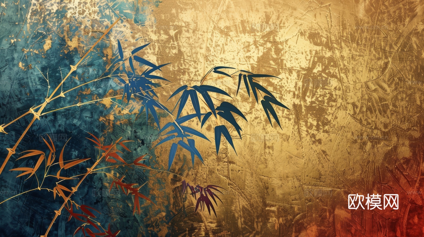 中式竹子竹林壁纸壁画