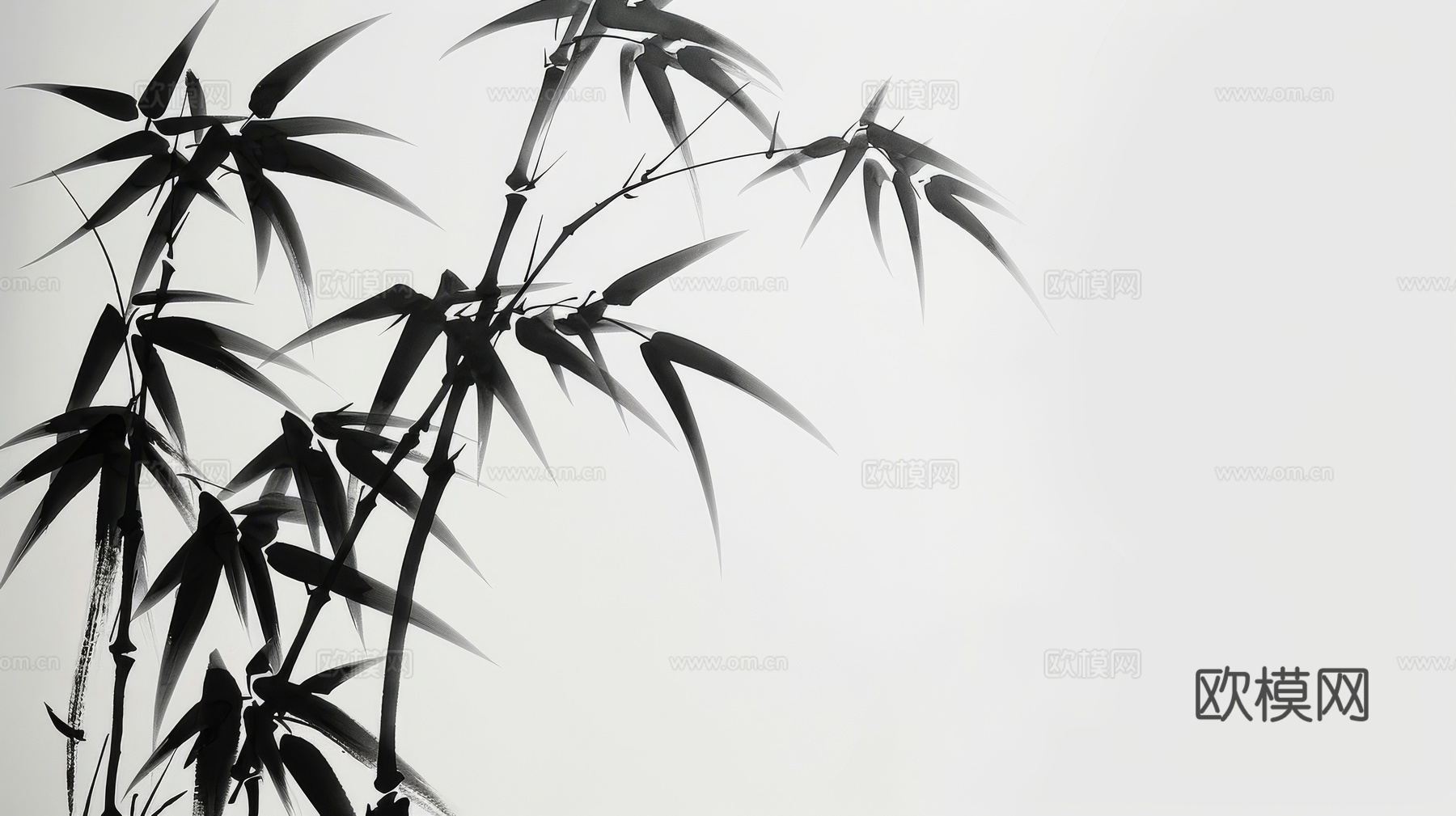 中式竹子竹林壁纸壁画