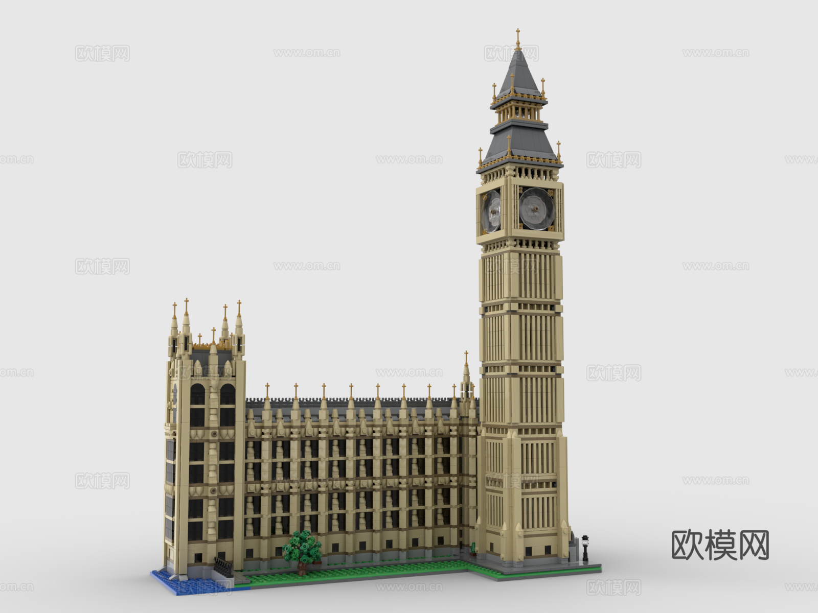乐高 LEGO 玩具 积木 建筑 大本钟 big ben 伊3d模型