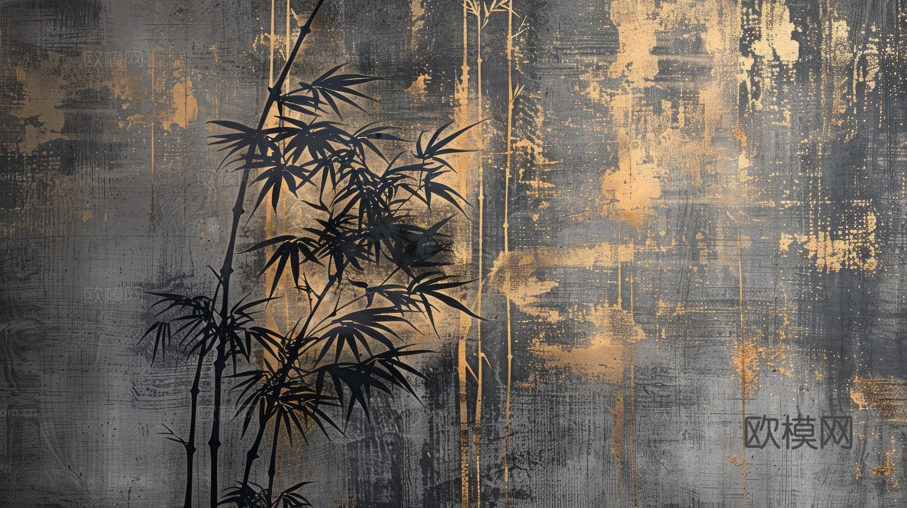 中式竹子竹林壁纸壁画