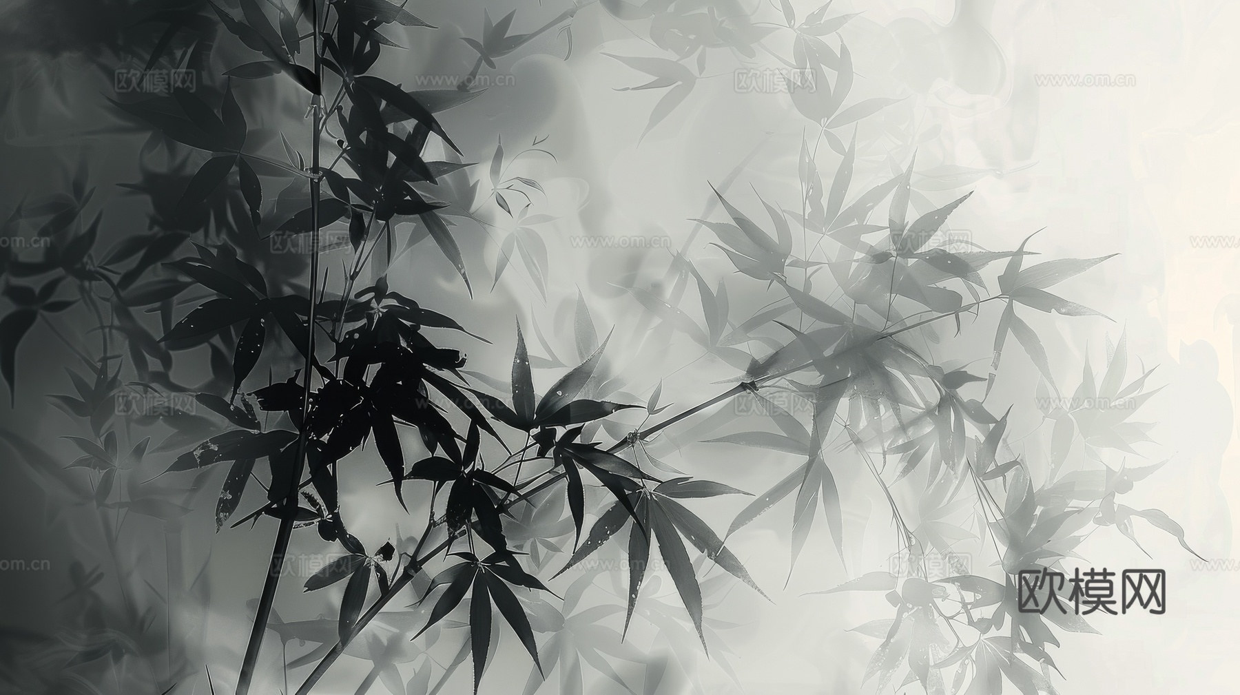 中式竹子竹林壁纸壁画