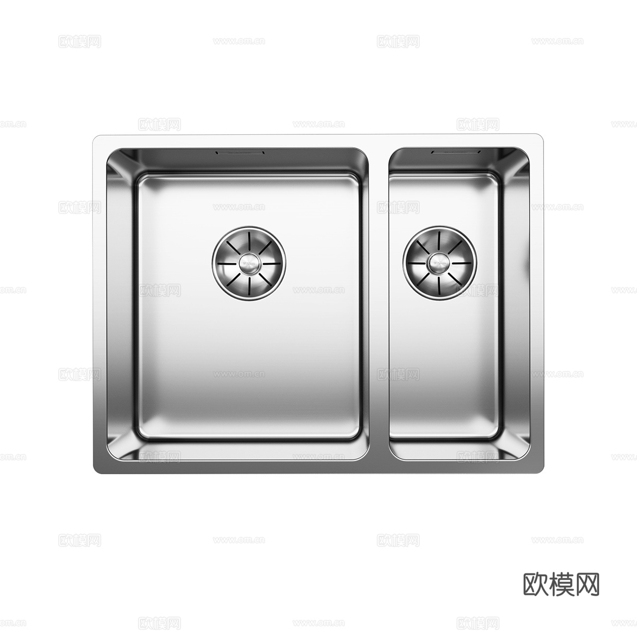 Blanco 现代水槽 不锈钢水槽 洗菜盆 厨房水槽3d模型