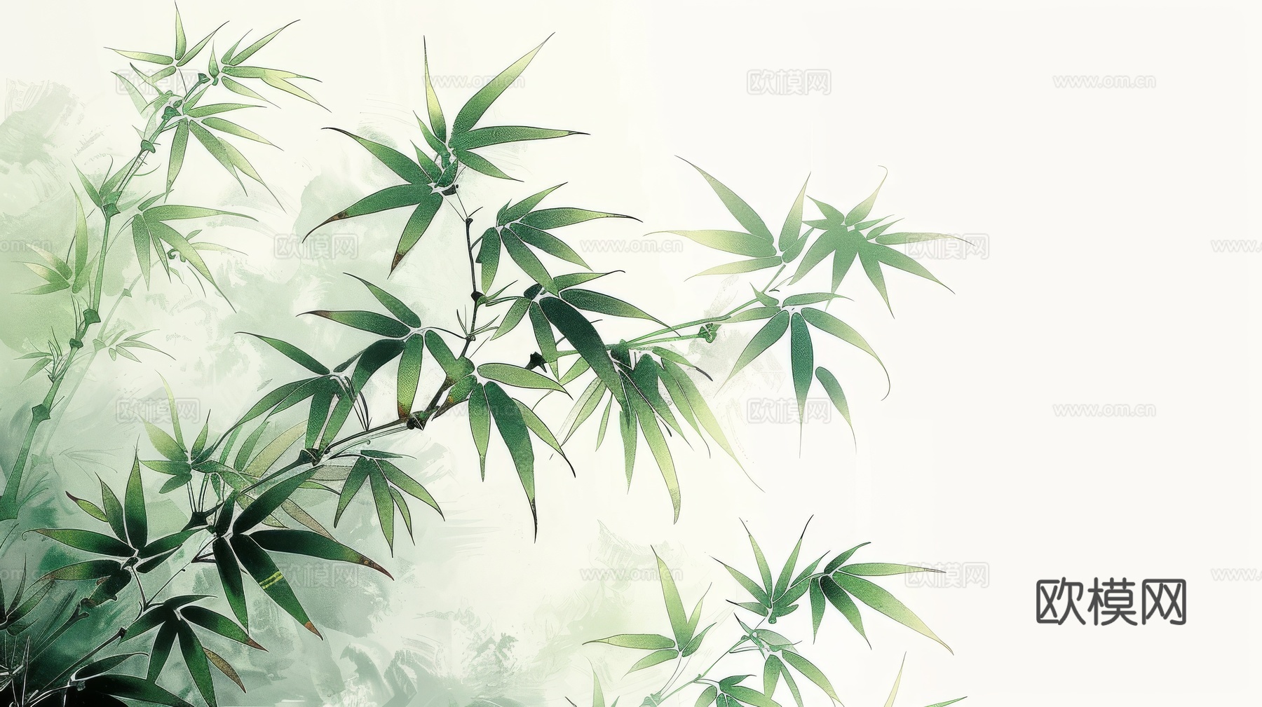 中式竹子竹林壁纸壁画