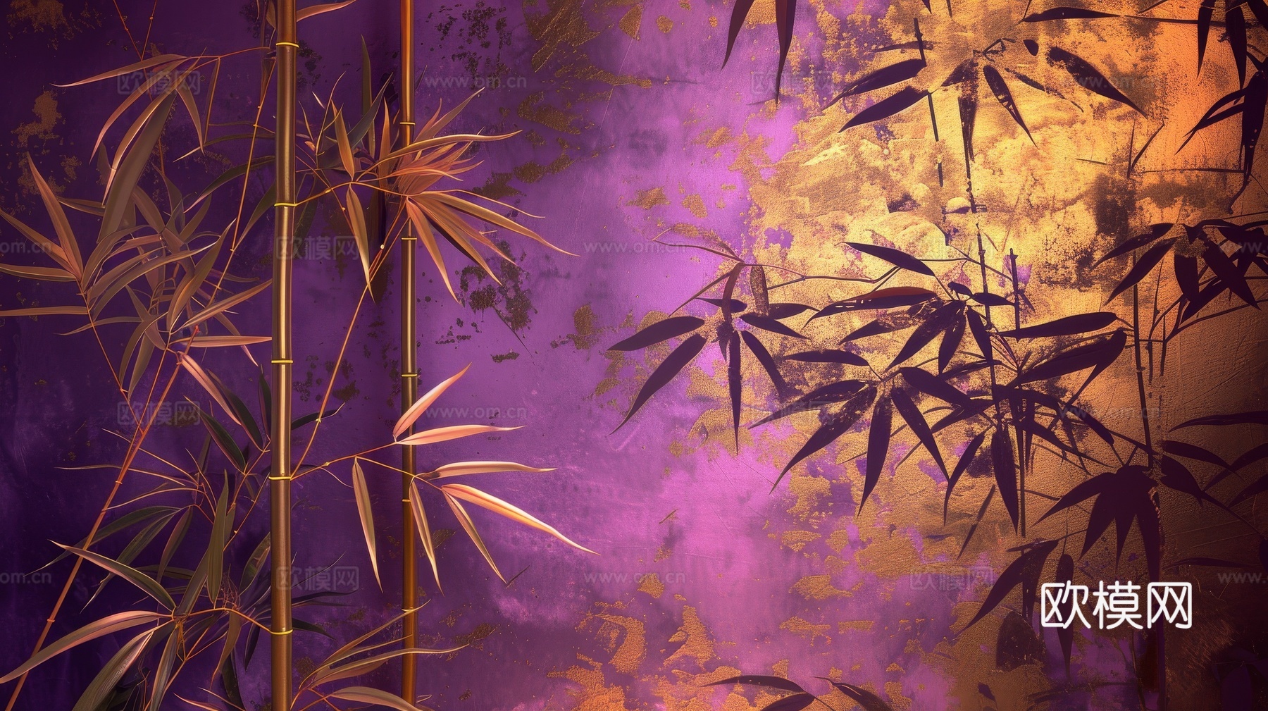 中式竹子竹林壁纸壁画