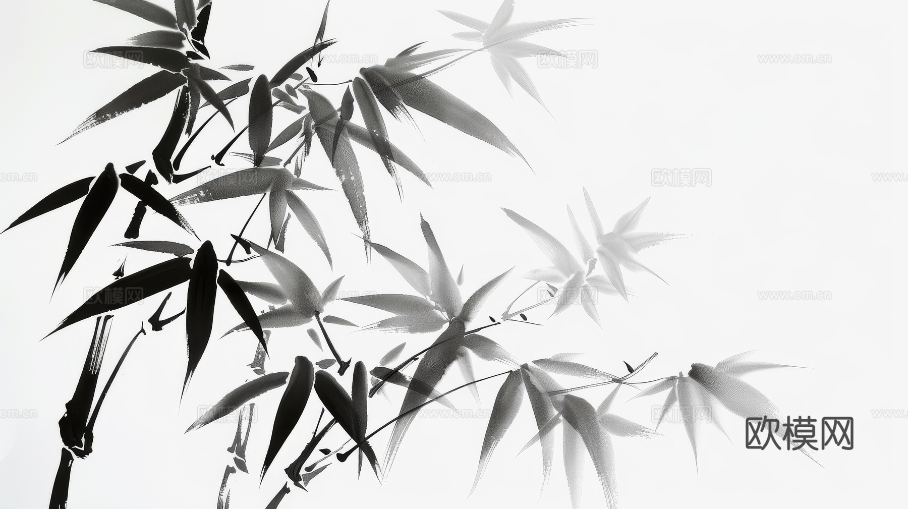 中式竹子竹林壁纸壁画