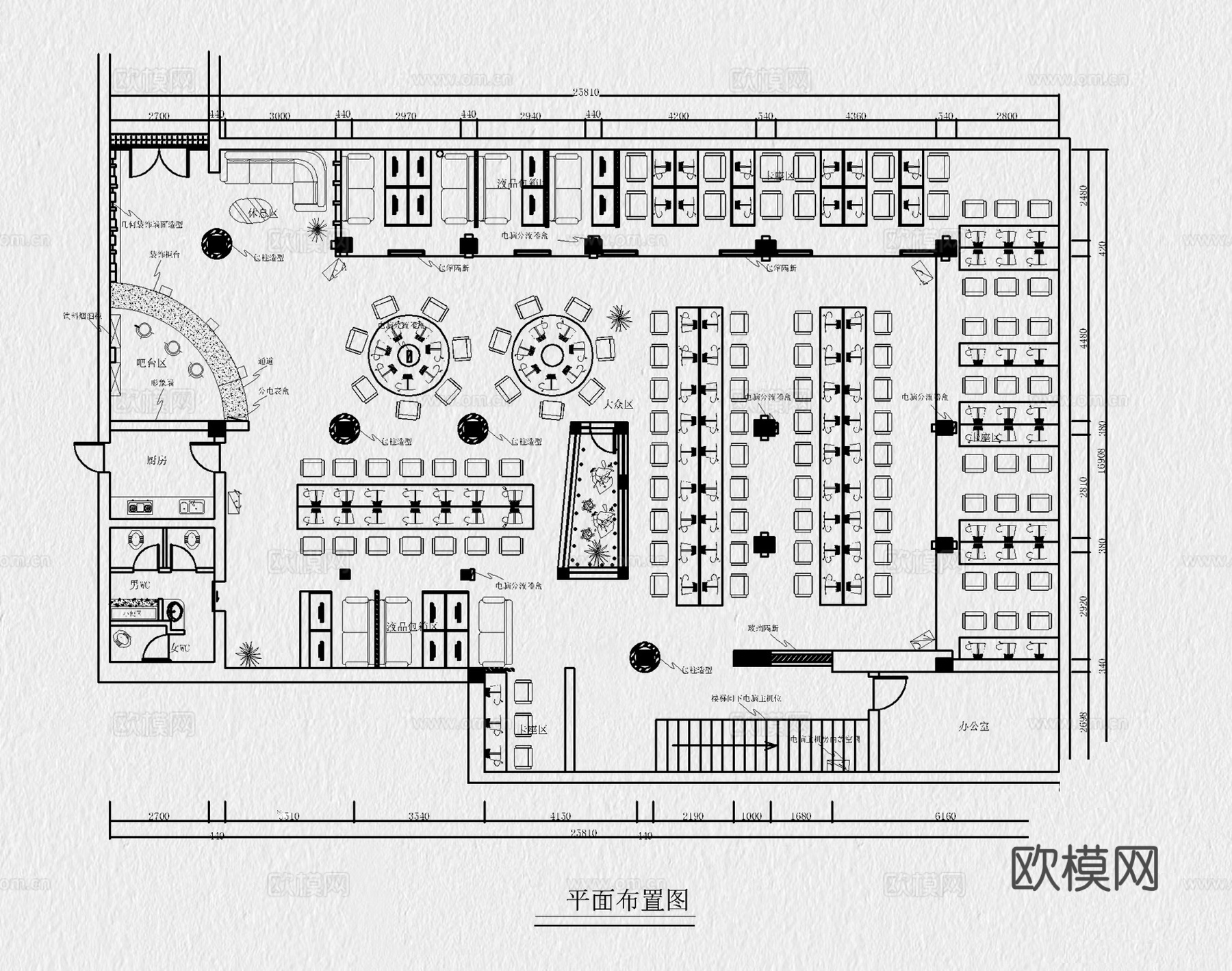 网吧 网咖 电竞馆 网络会所 电竞酒店cad施工图