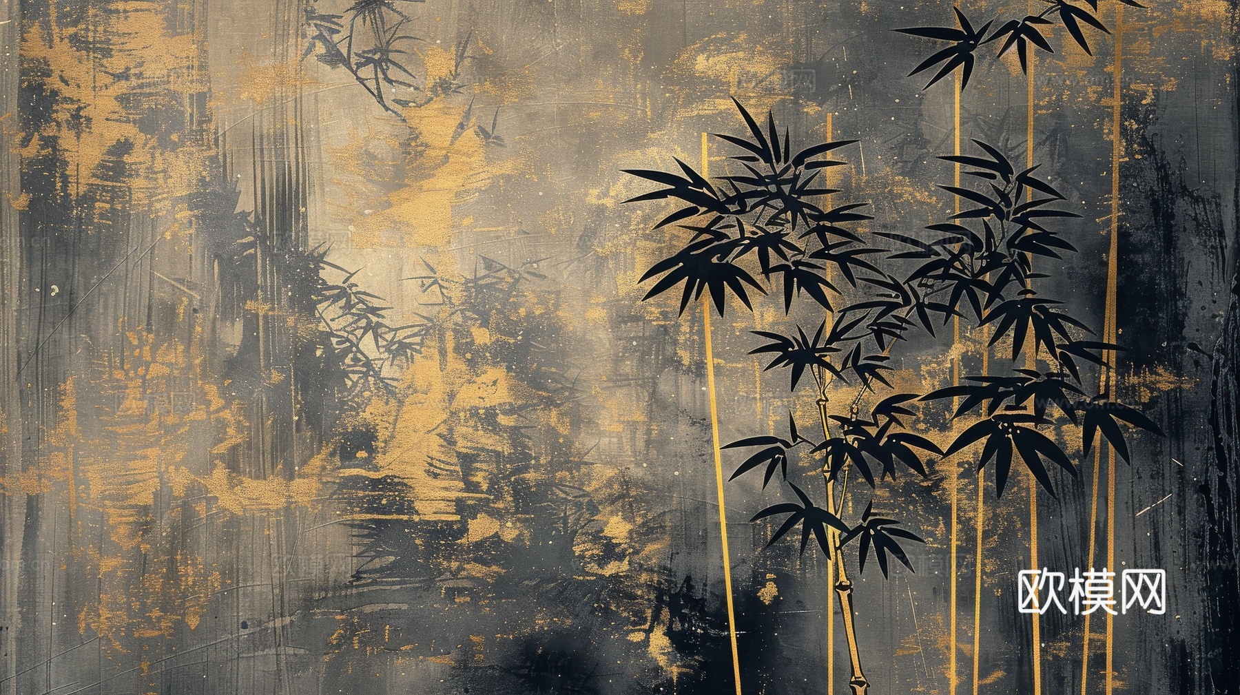 中式竹子竹林壁纸壁画