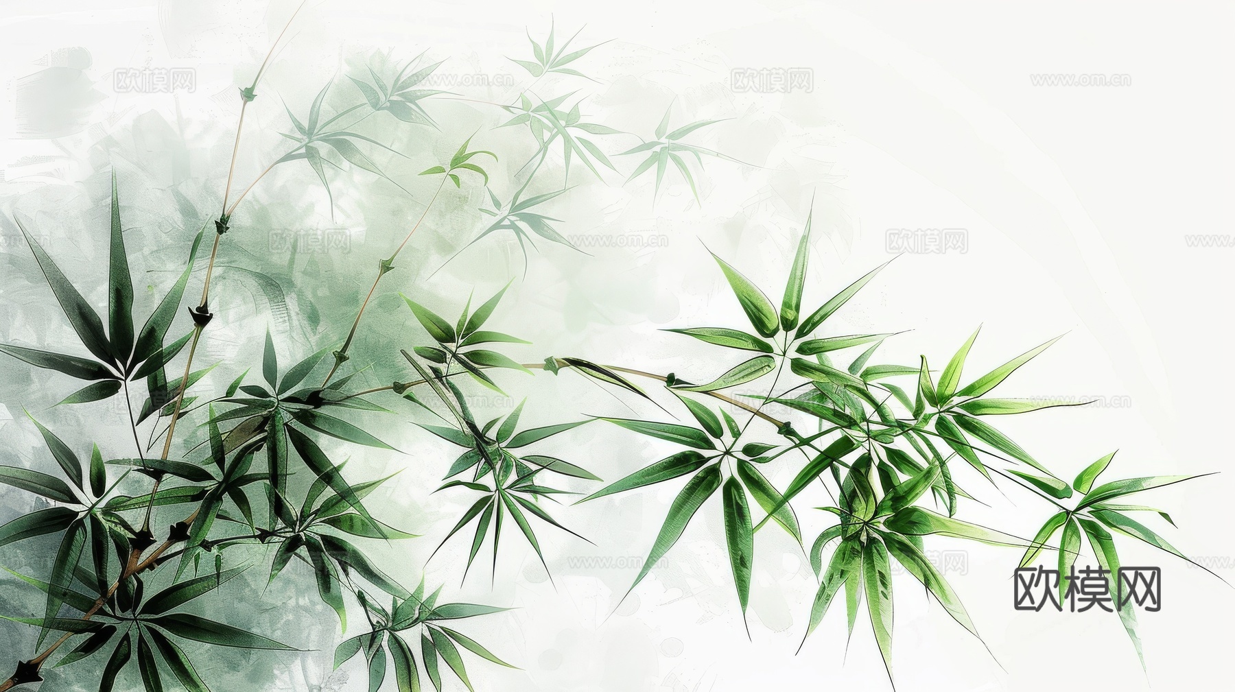 中式竹子竹林壁纸壁画