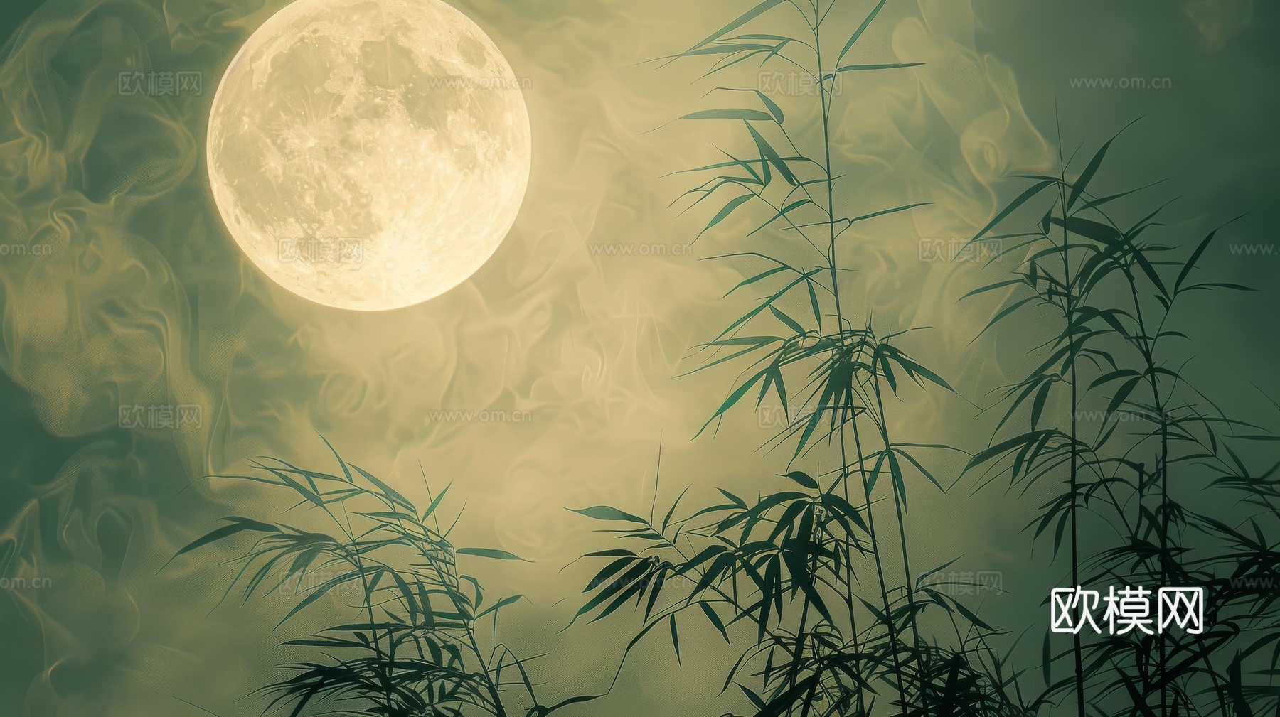 中式竹子竹林壁纸壁画
