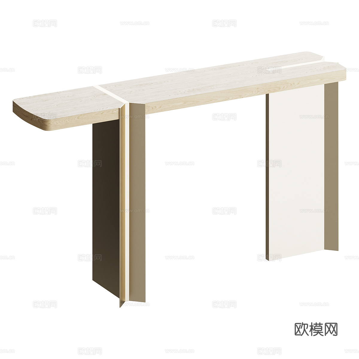 现代轻奢极简端景台3d模型