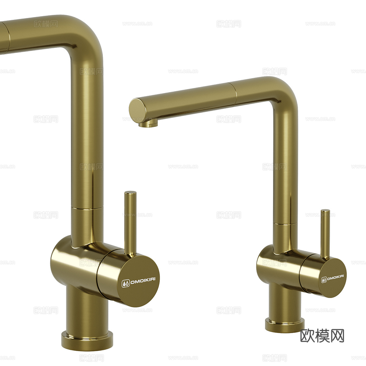 现代轻奢极简厨房水龙头3d模型