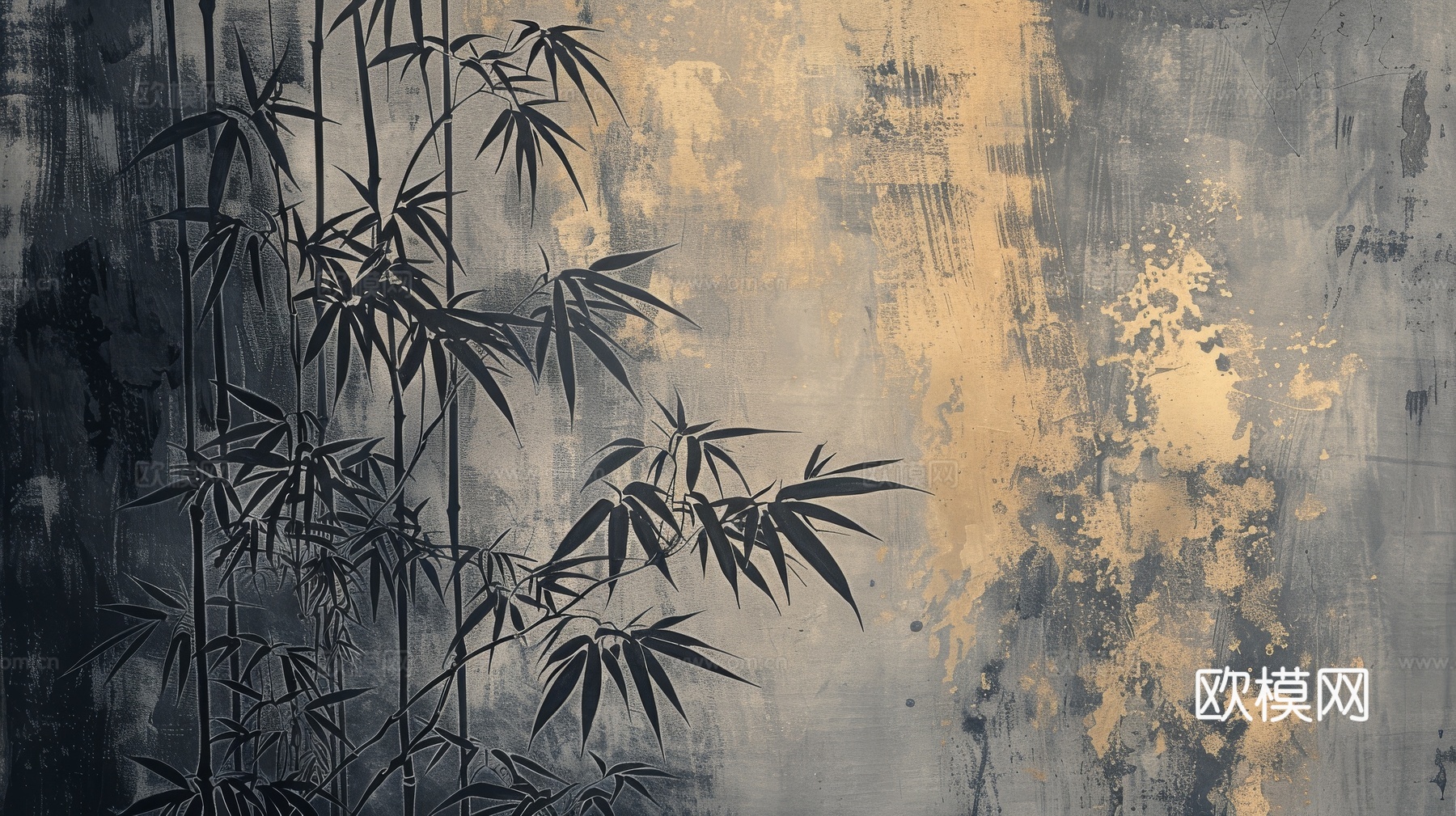 中式竹子竹林壁纸壁画