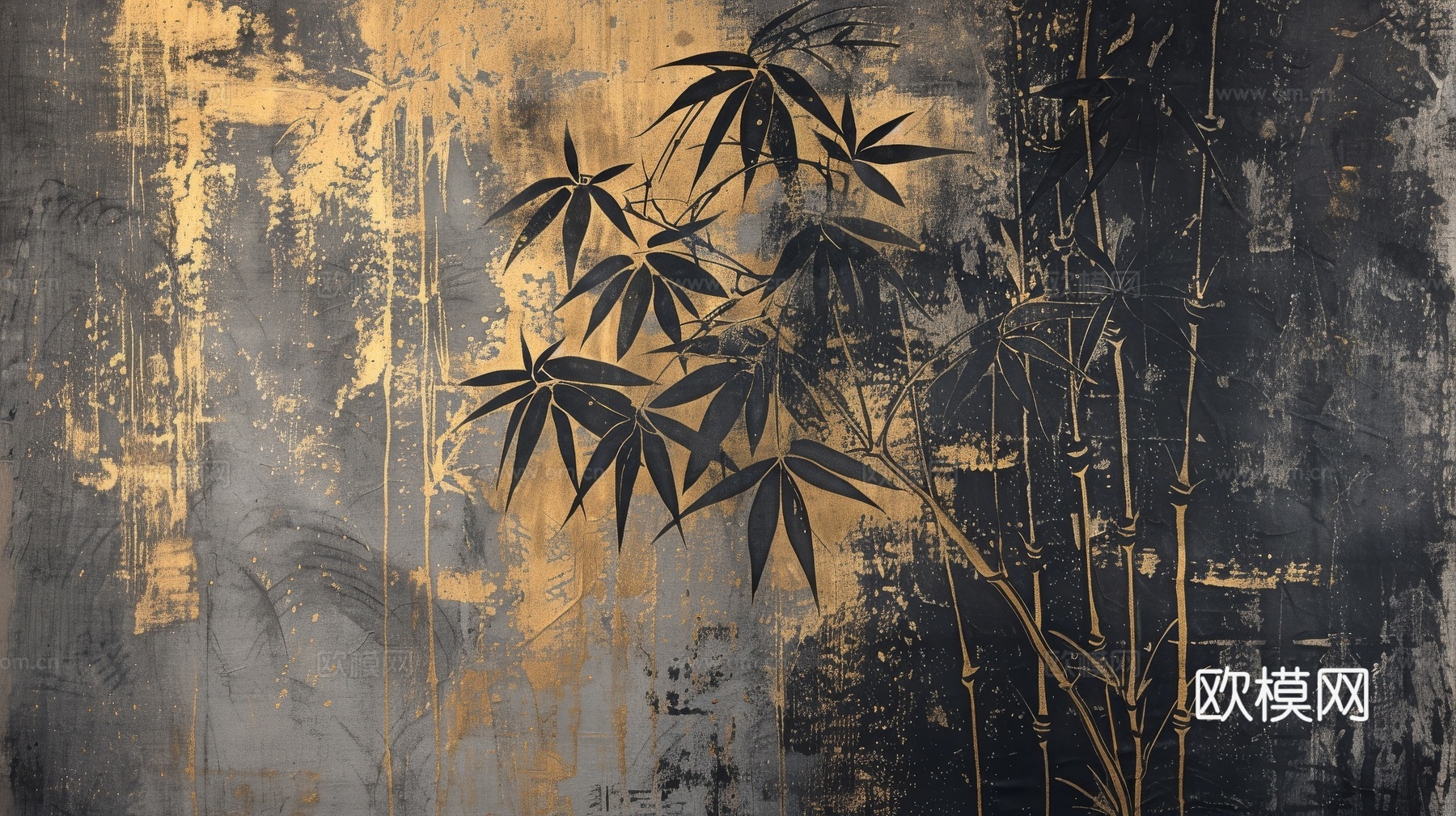 中式竹子竹林壁纸壁画