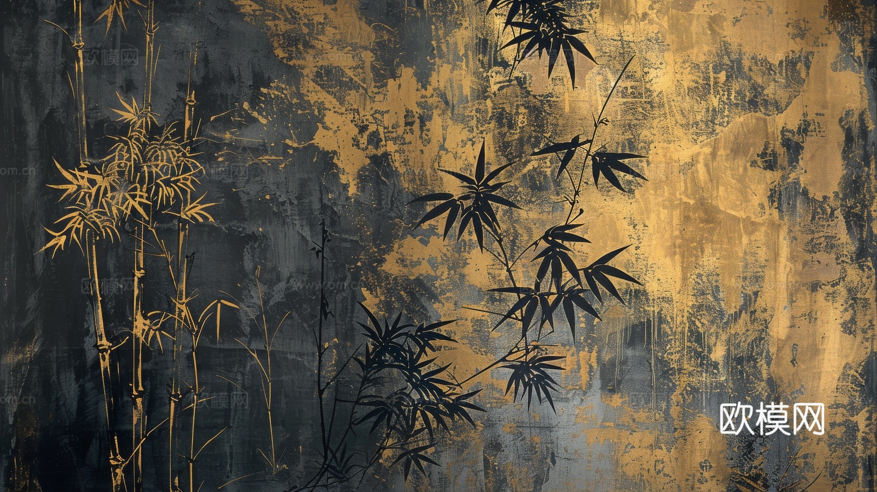 中式竹子竹林壁纸壁画