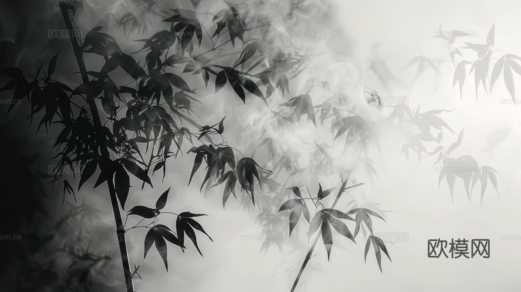 中式竹子竹林壁纸壁画