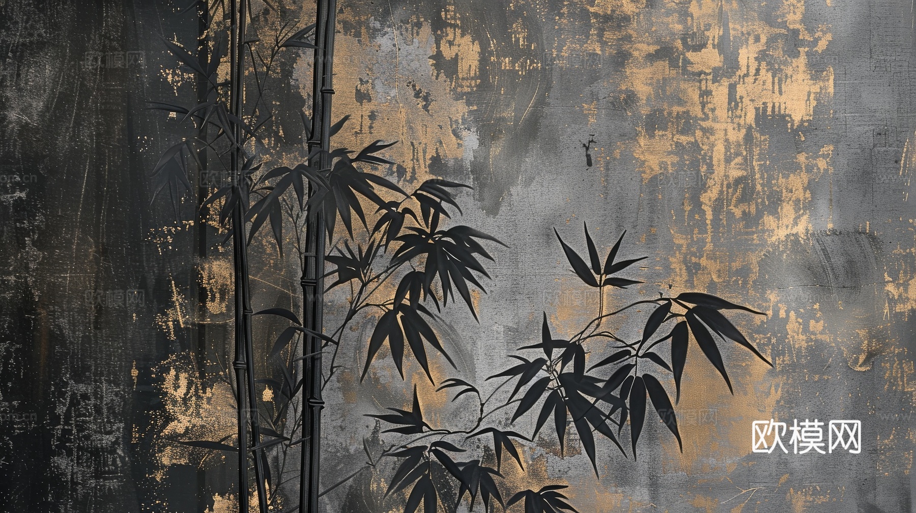 中式竹子竹林壁纸壁画