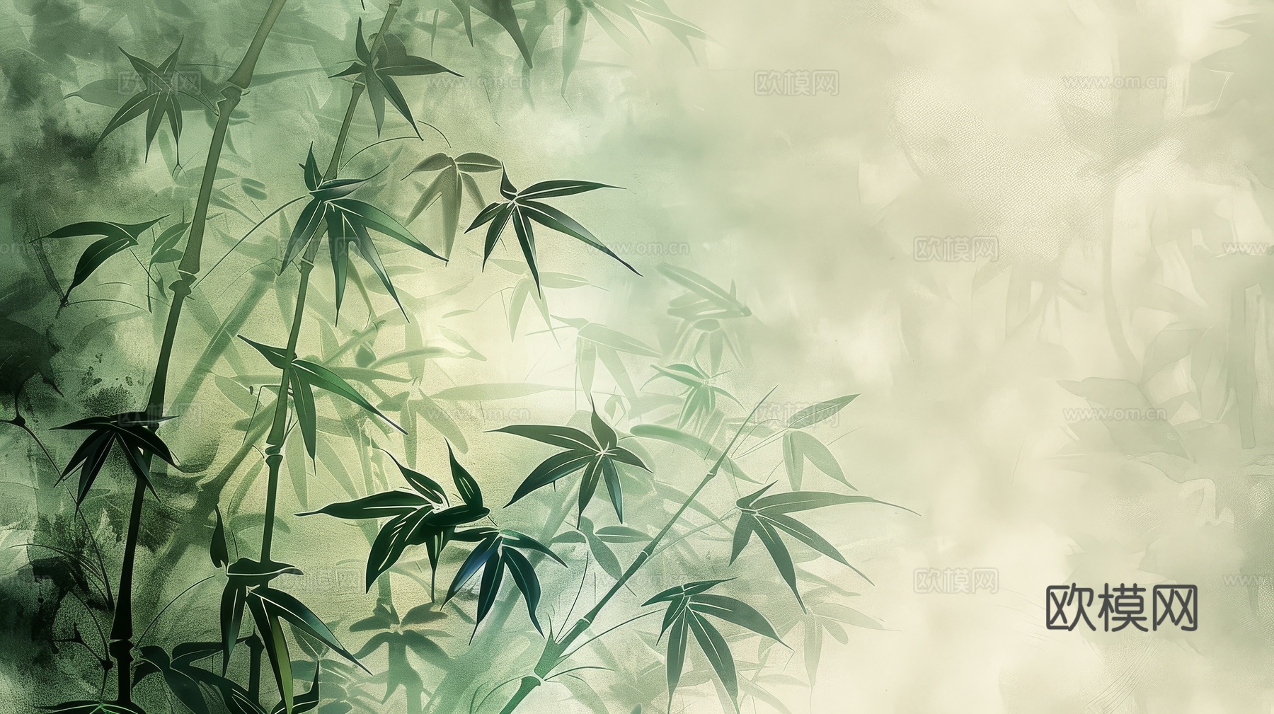 中式竹子竹林壁纸壁画
