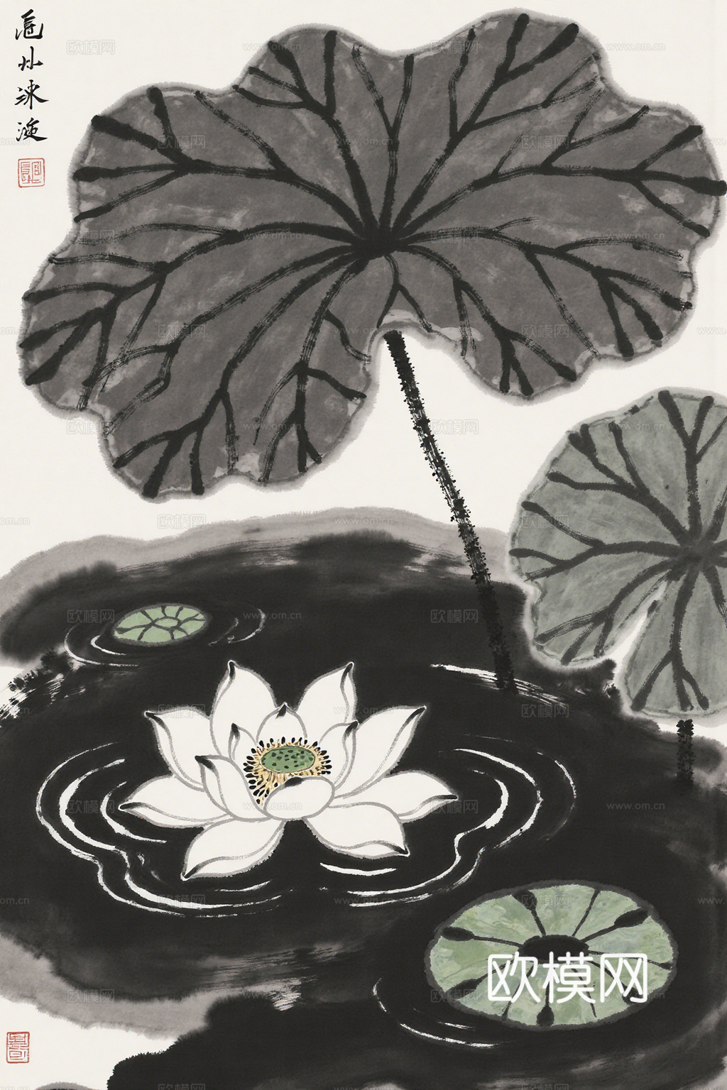 水墨风格中国画 水墨挂画 装饰画