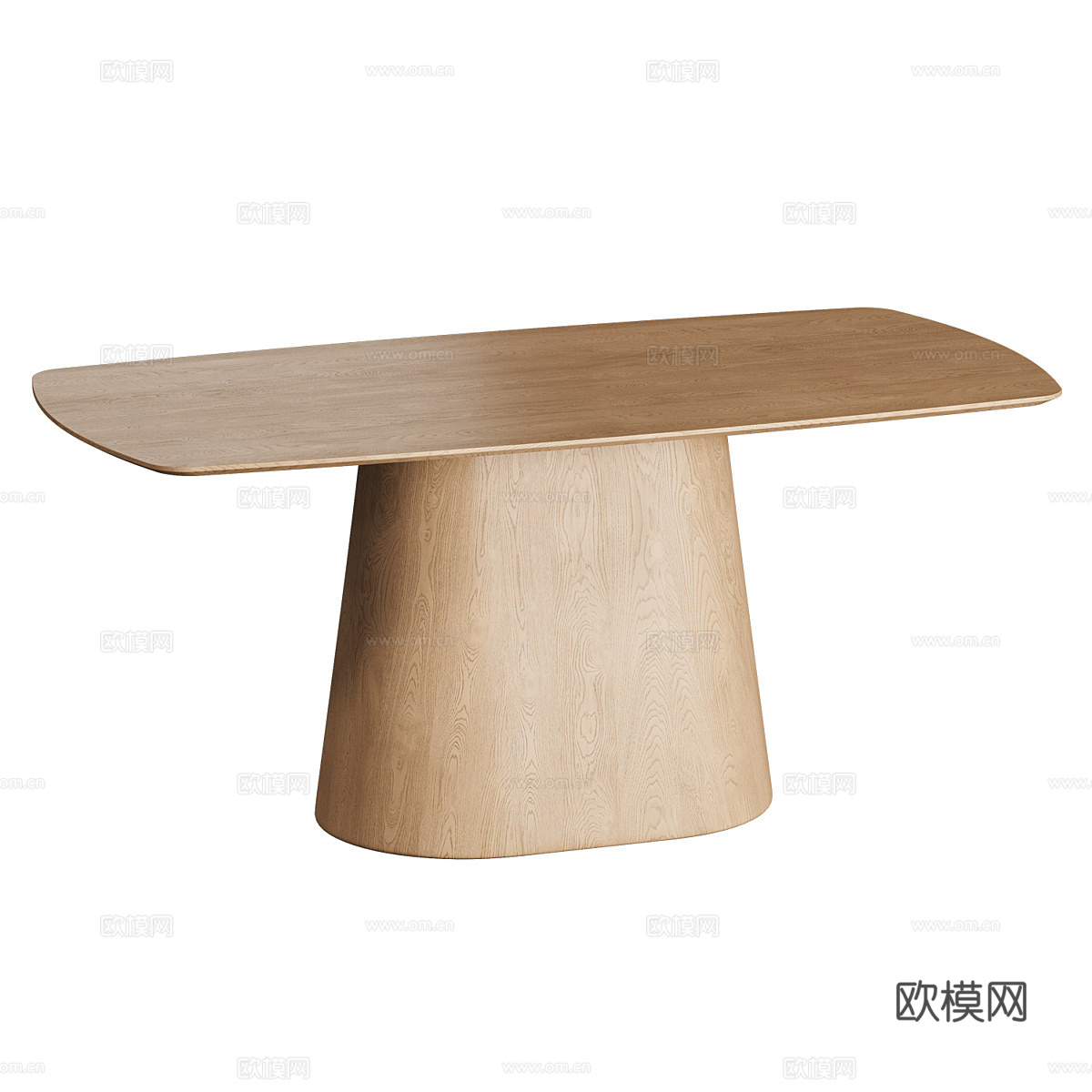 新中式实木餐桌椅3d模型