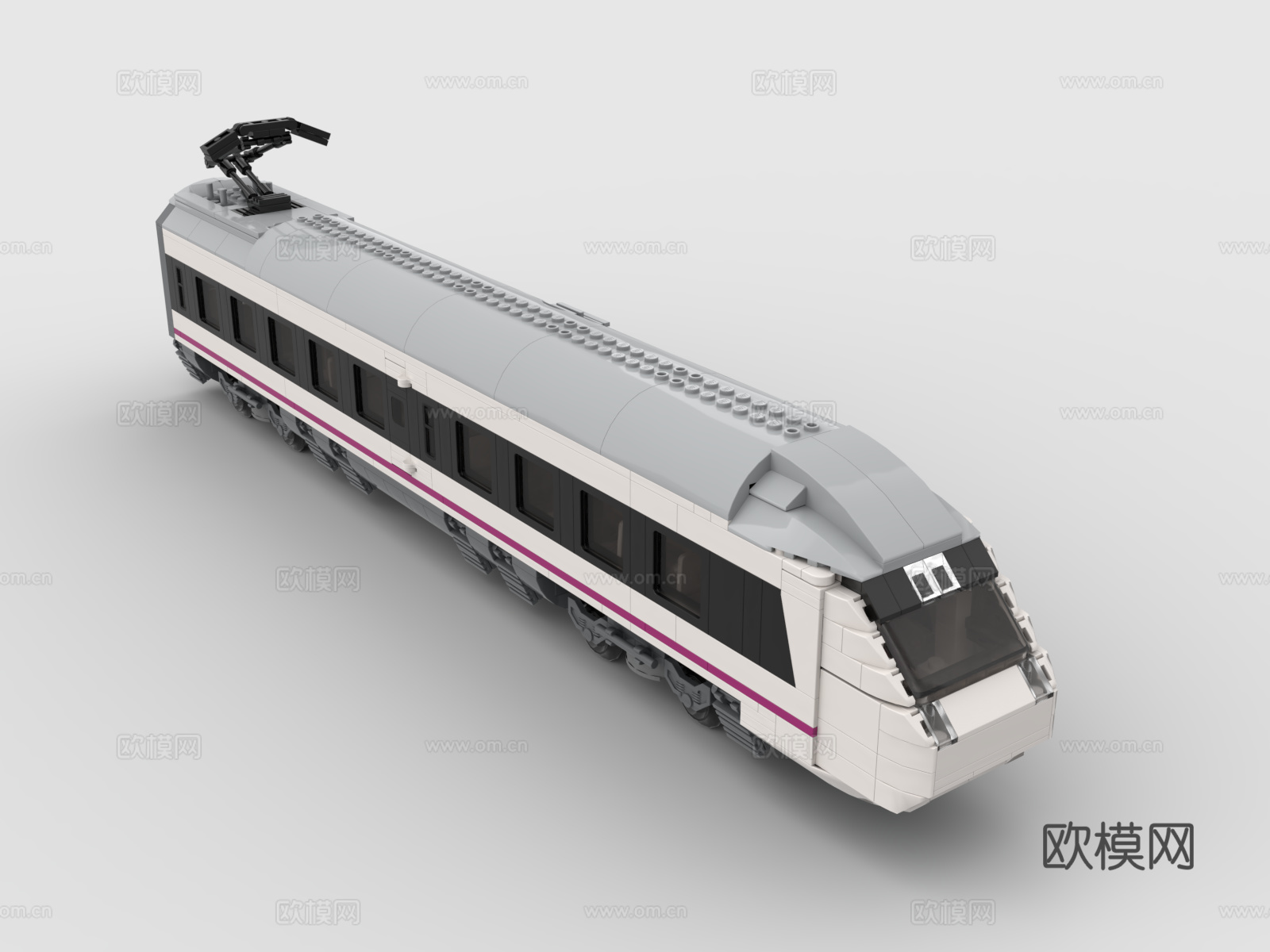 乐高 LEGO 玩具 积木 高铁 动车 火车3d模型